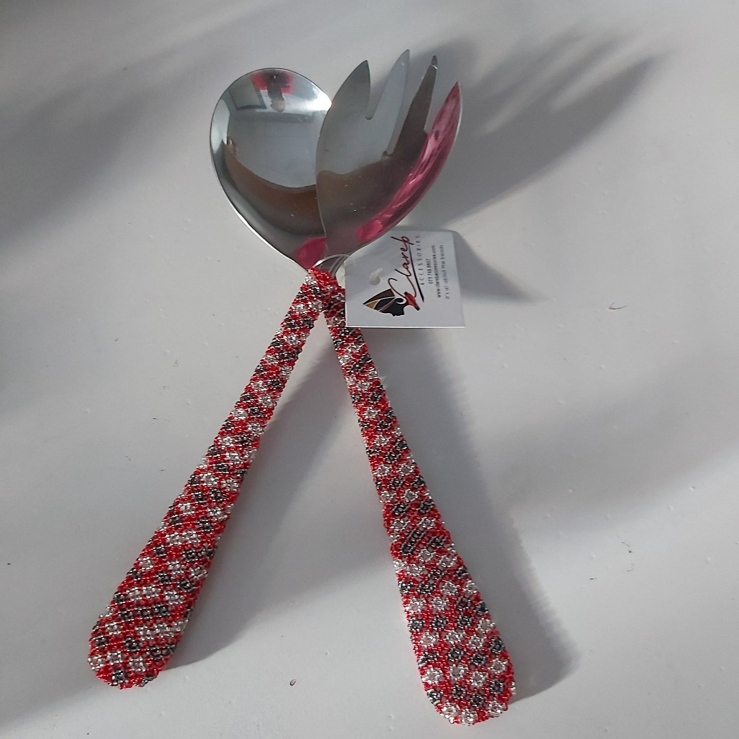 Beaded Salad Servers set (2)