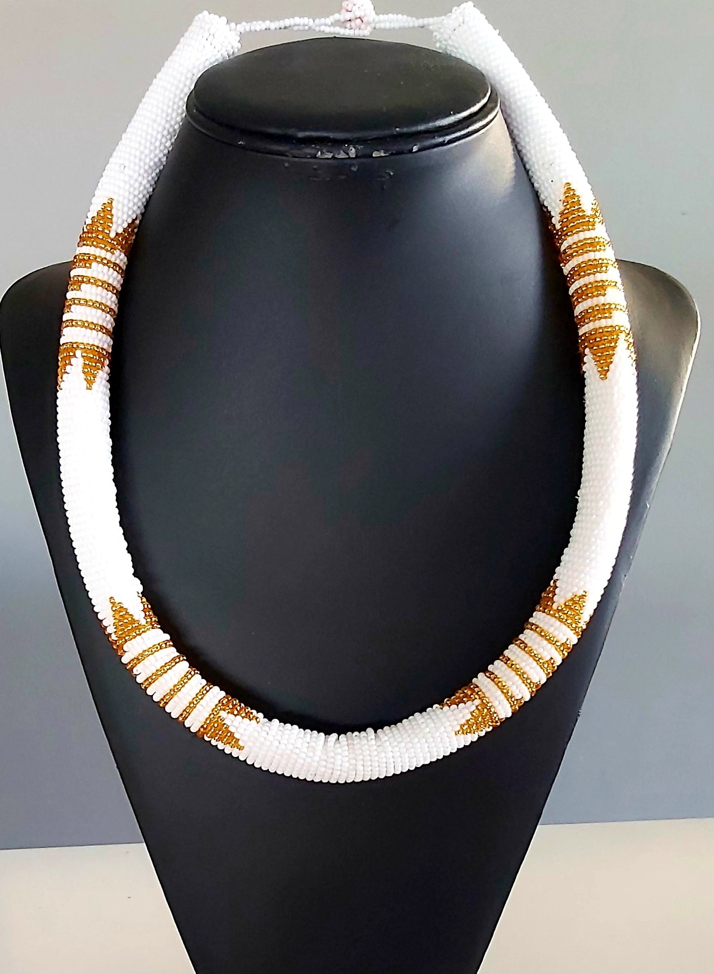 Zulu Beaded Thick Necklace