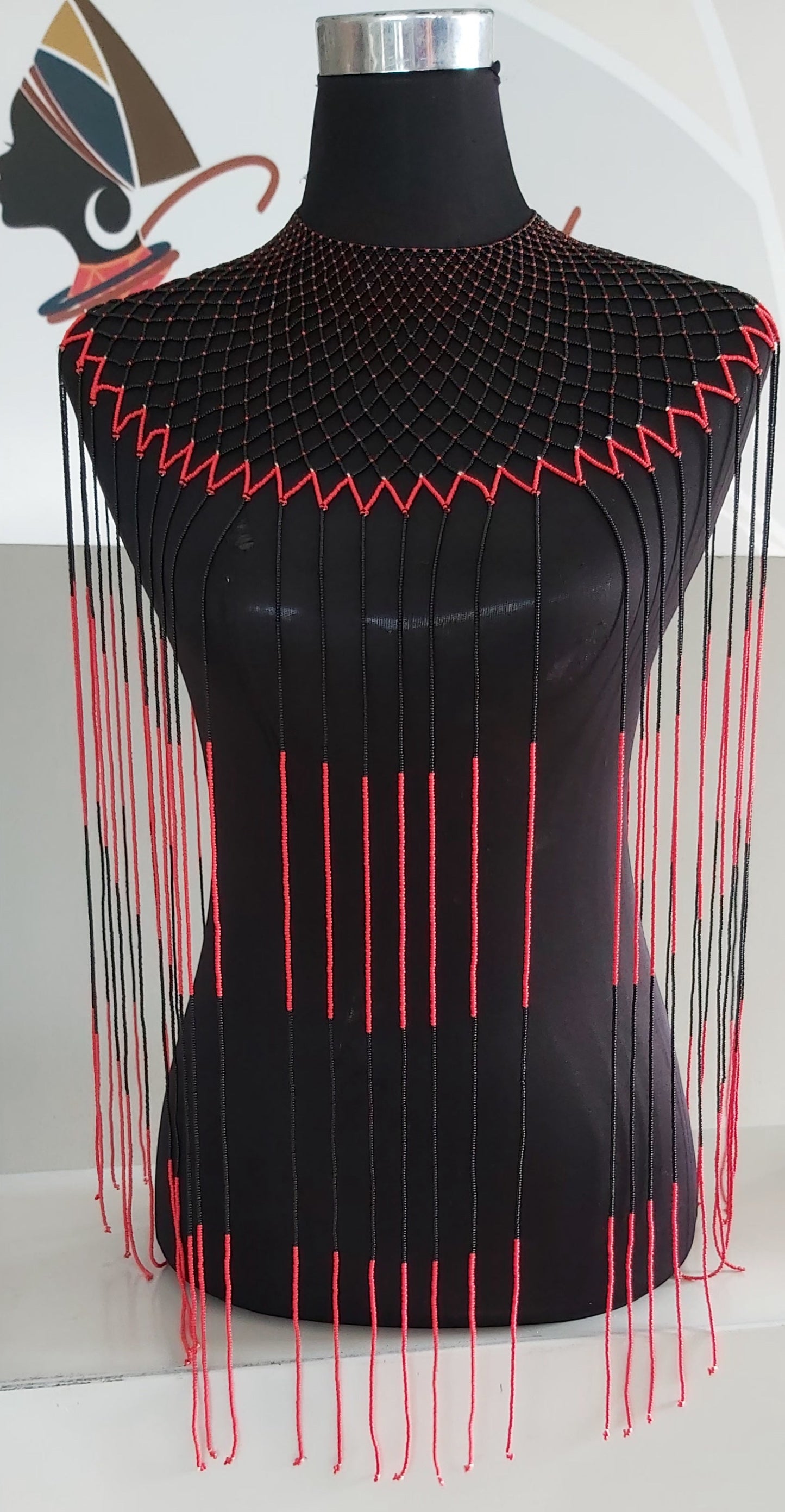 Waterfall Neckpiece No Collar Short