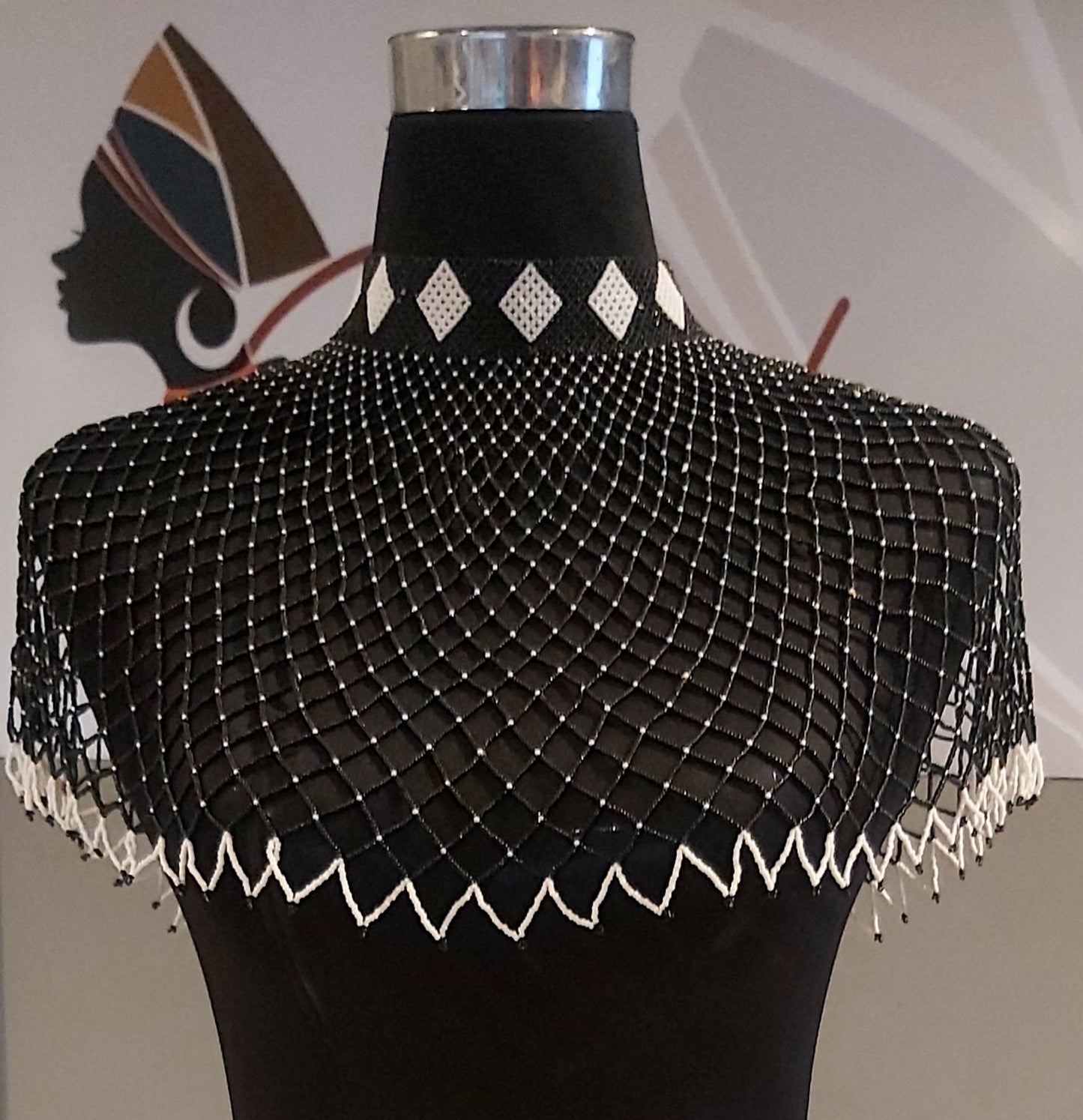 Webneckpiece with collar XL