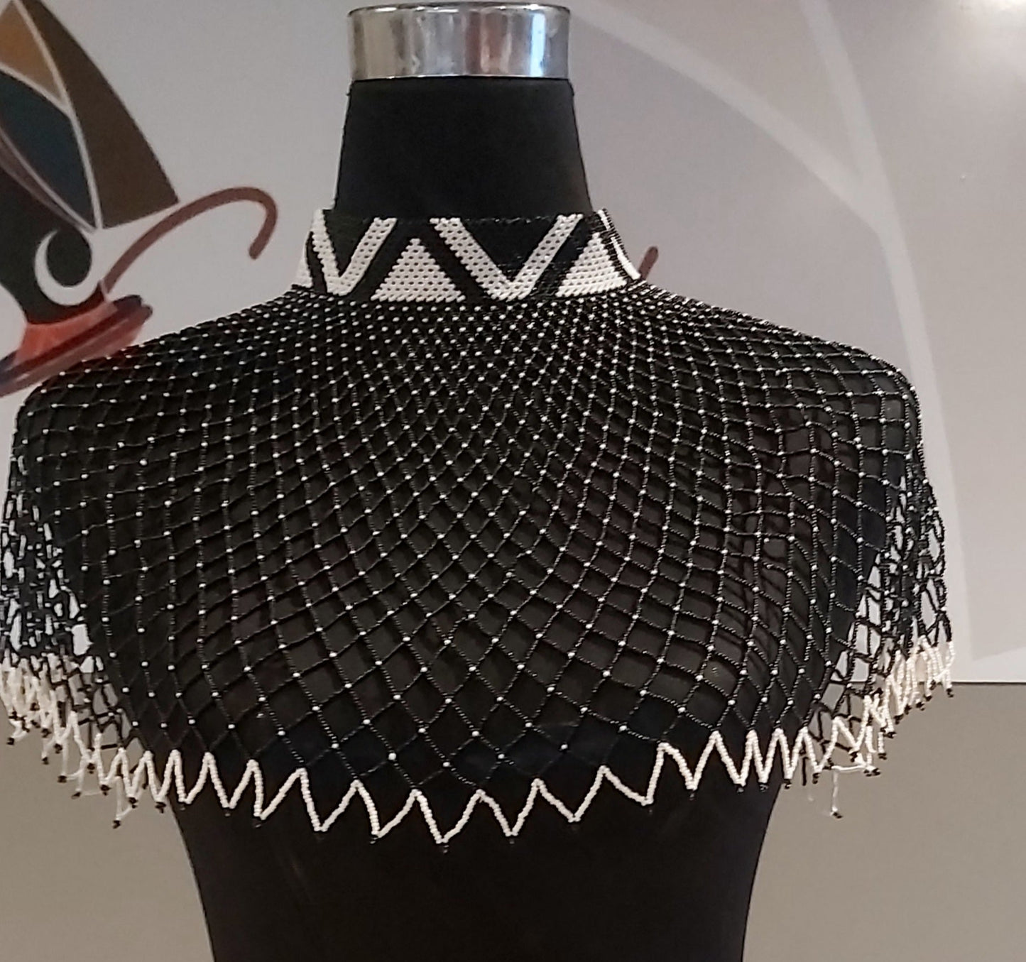 Webneckpiece with collar XL