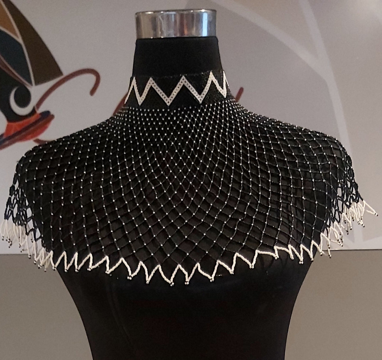 Webneckpiece with collar XL