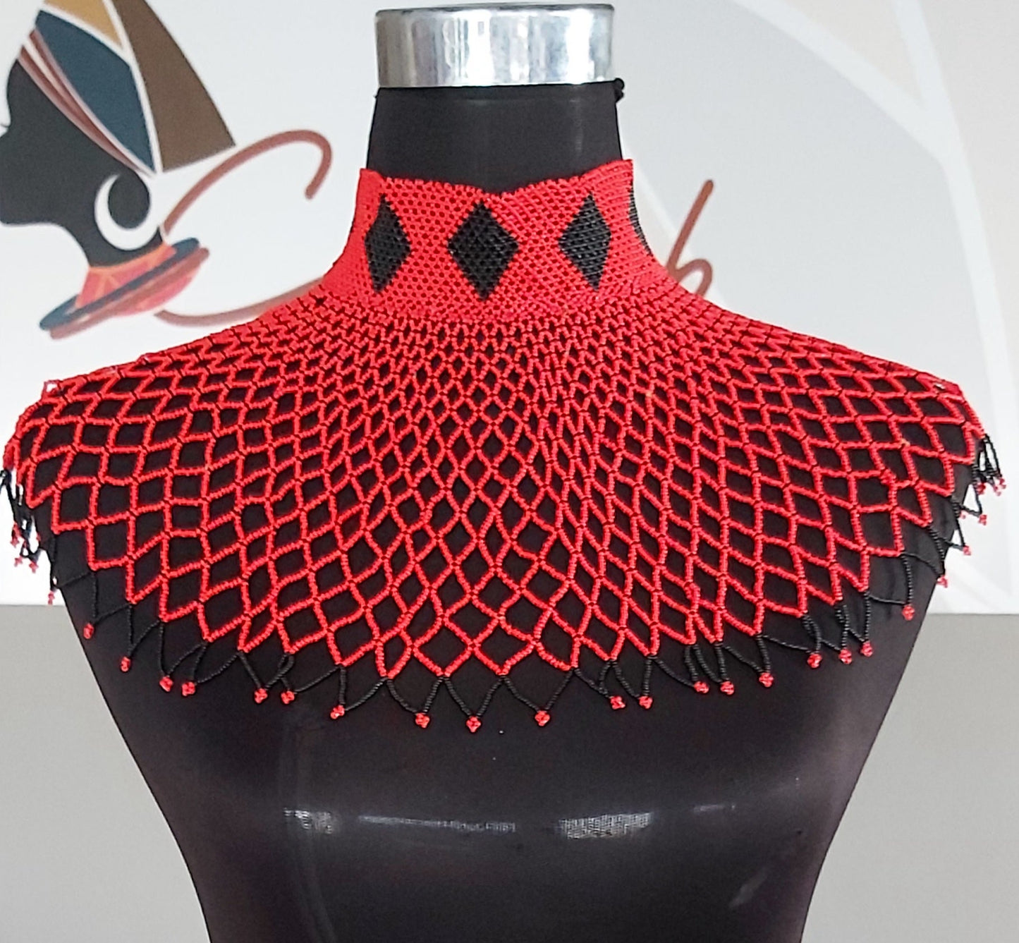 Webneckpiece with High collar