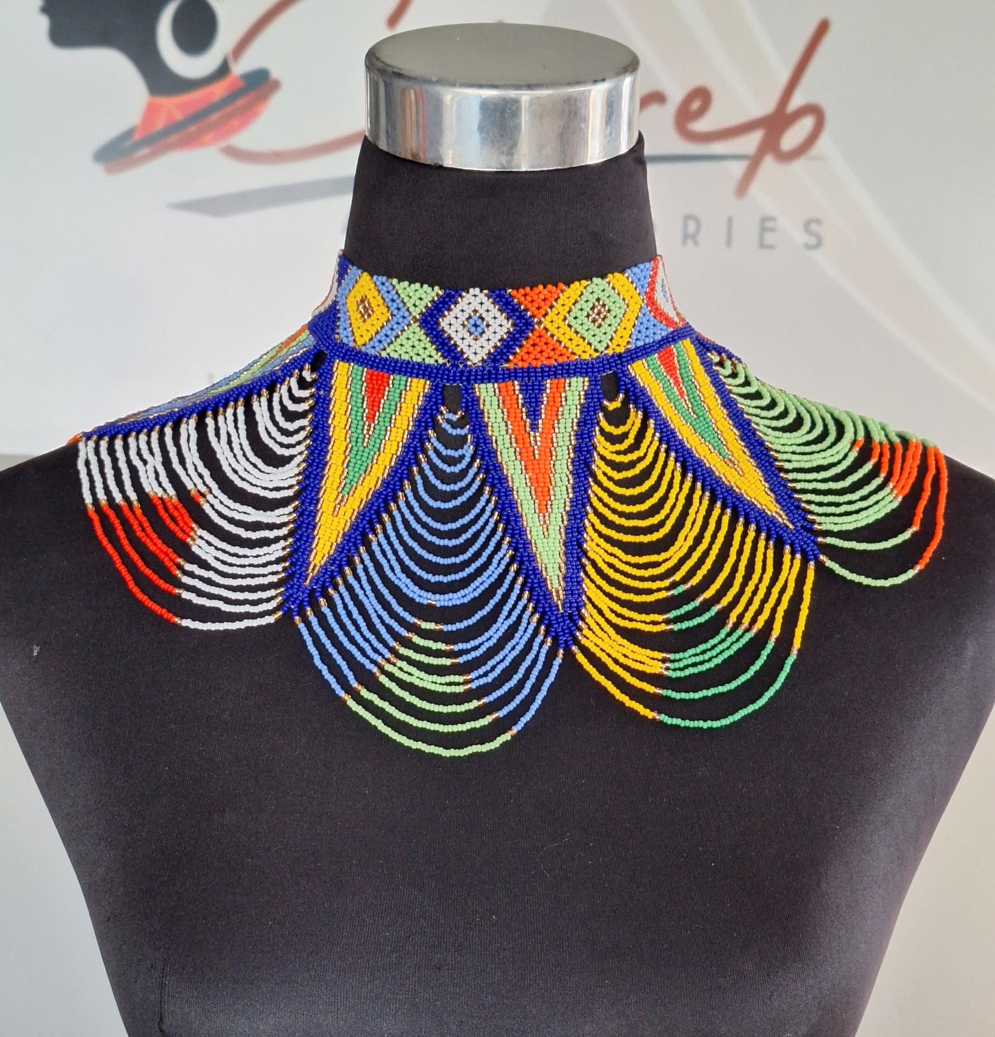 Peacock Neckpiece Medium