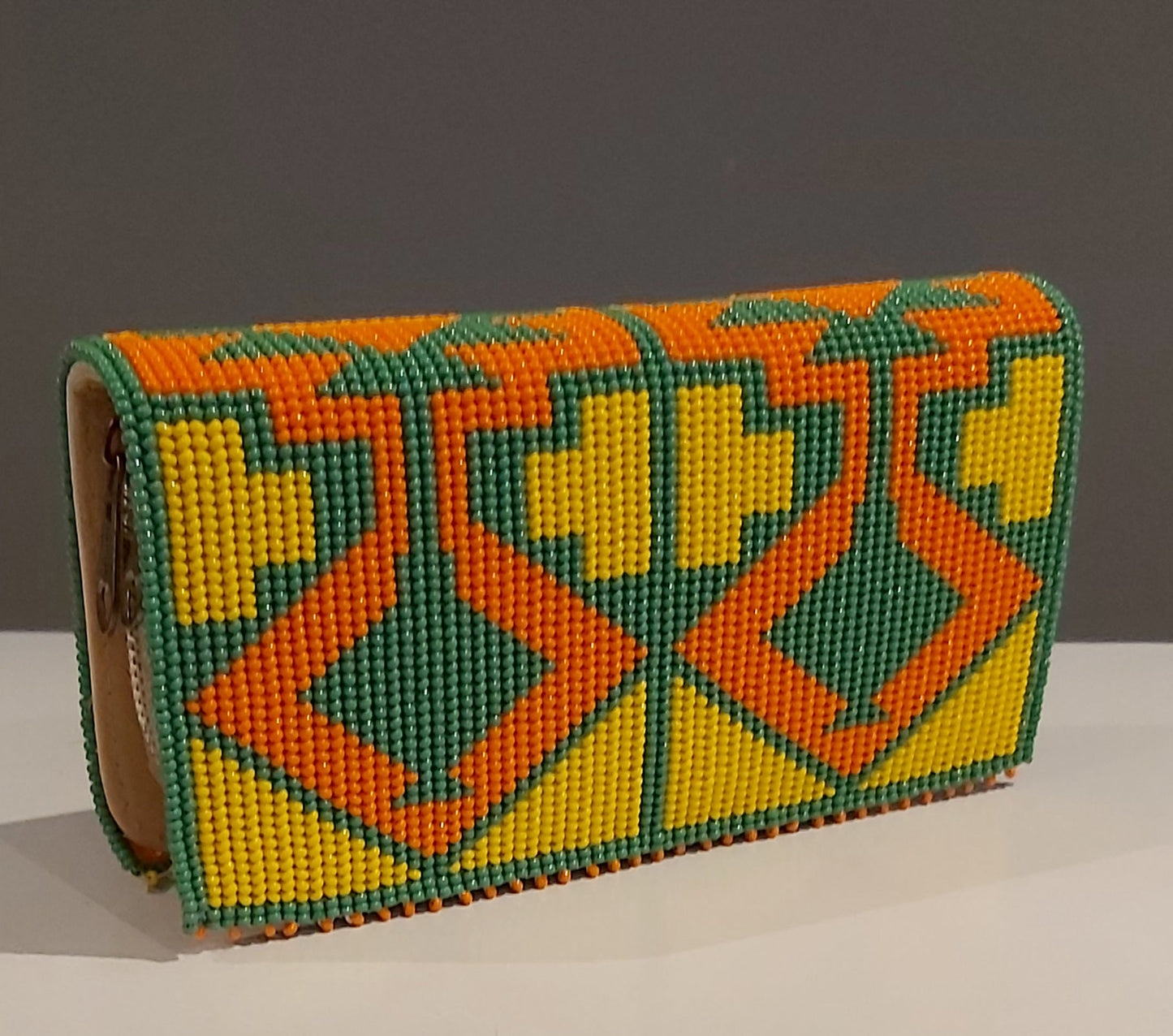 Beaded Wallet (Ndebele pattern)