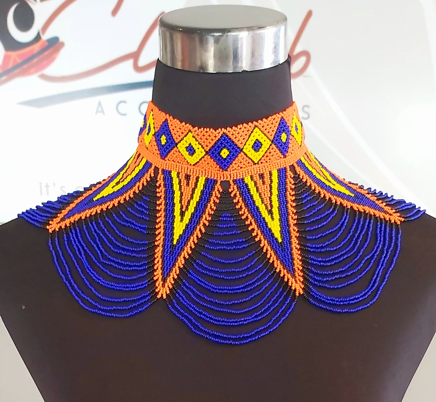 Peacock Neckpiece Medium