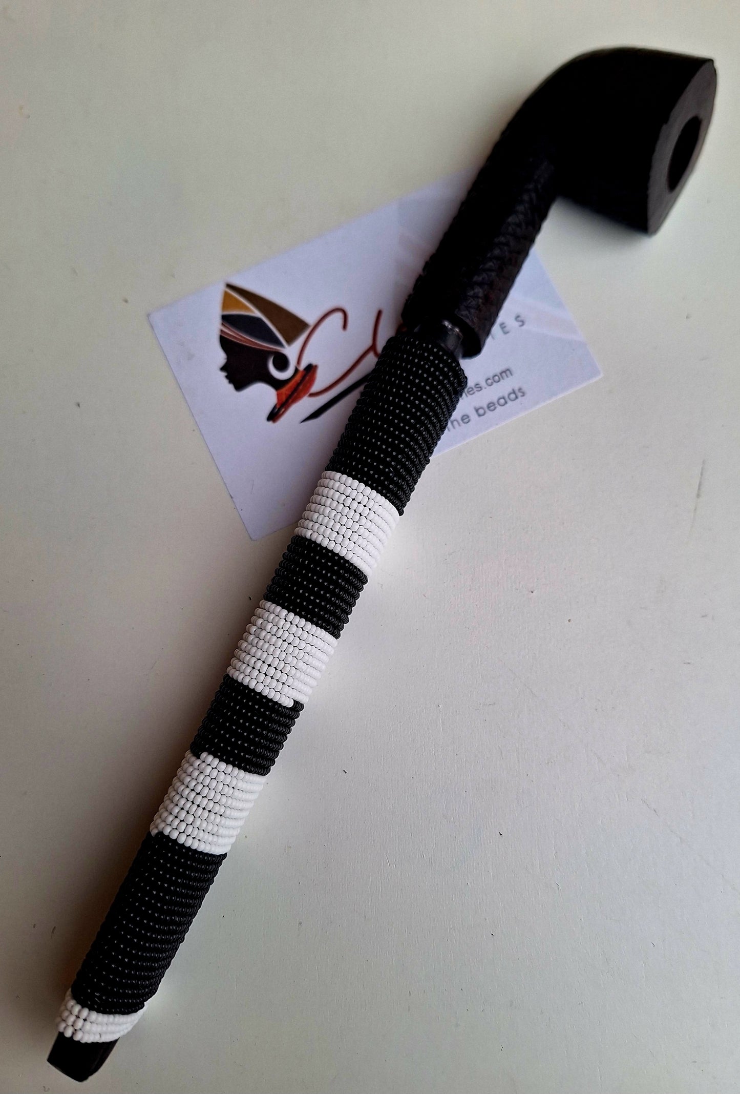 Beaded Smoke Pipe / Inqawe