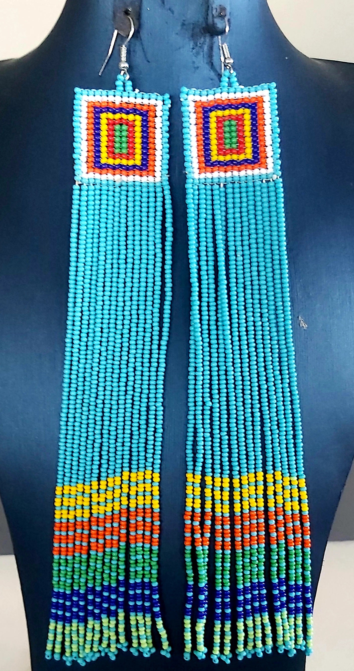 Square Tassel Earrings