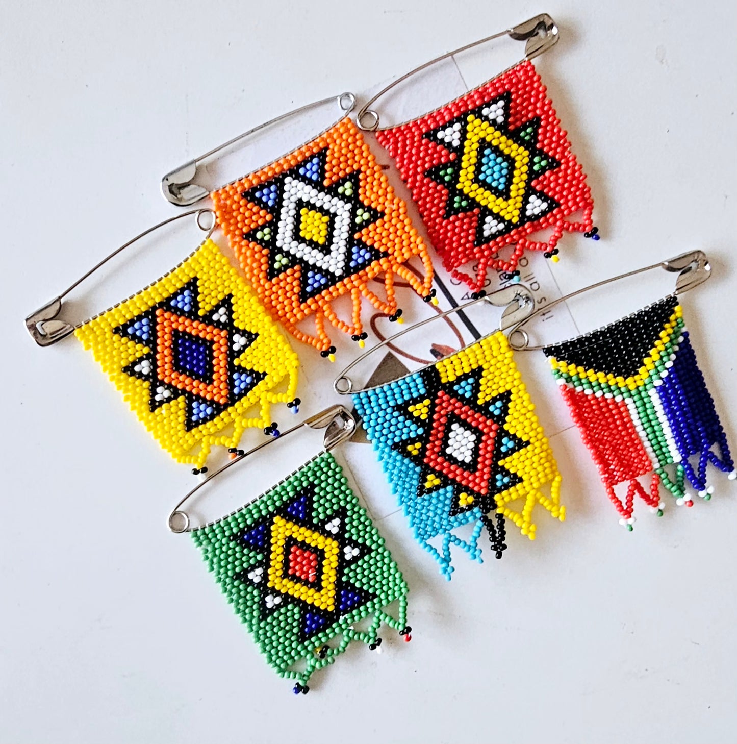 Beaded Safety pins