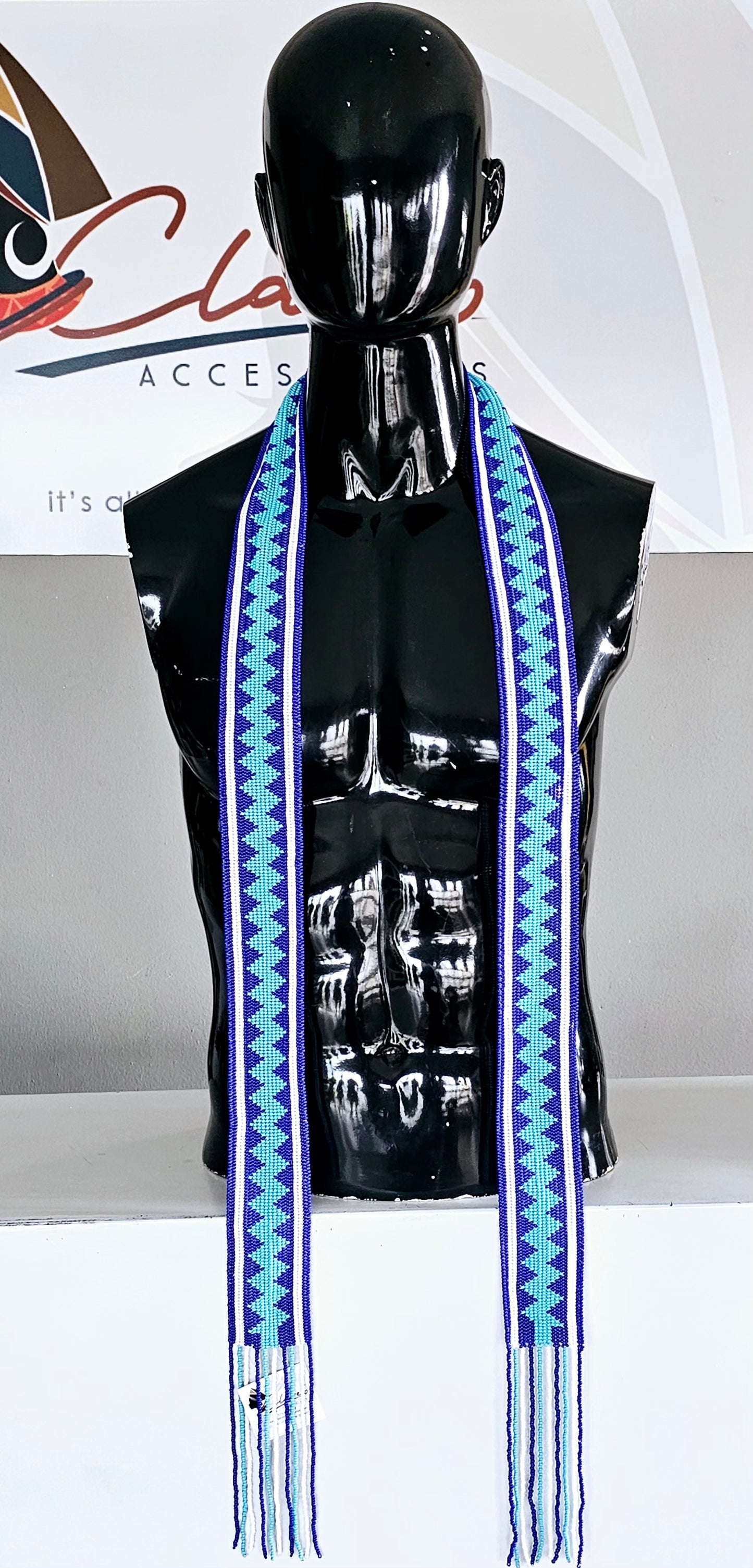 Sazi Men's Beaded Scarf