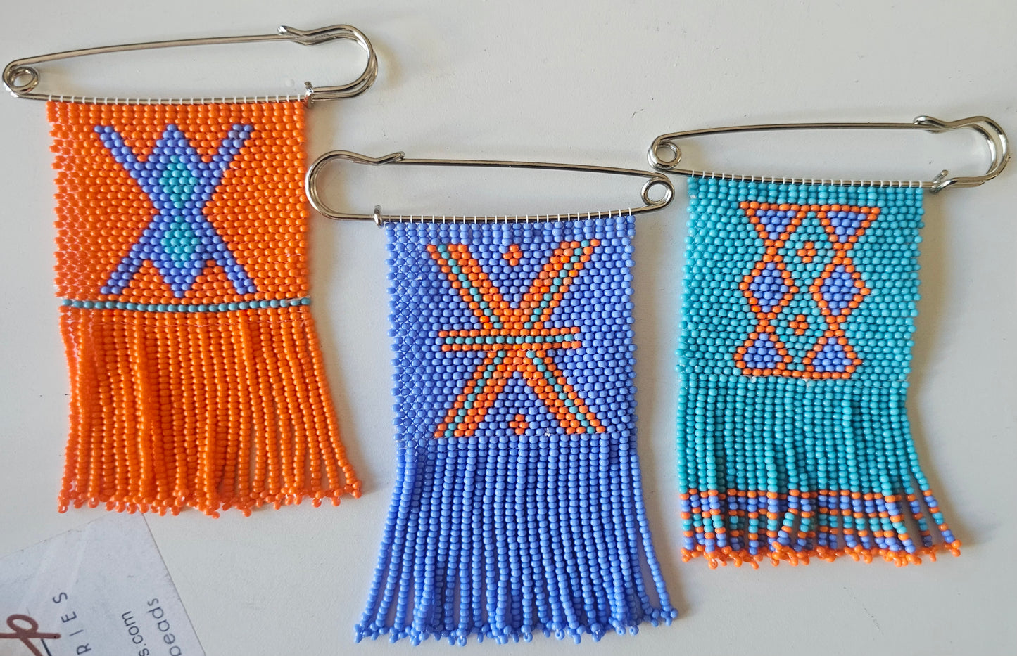 Beaded Safety Pins