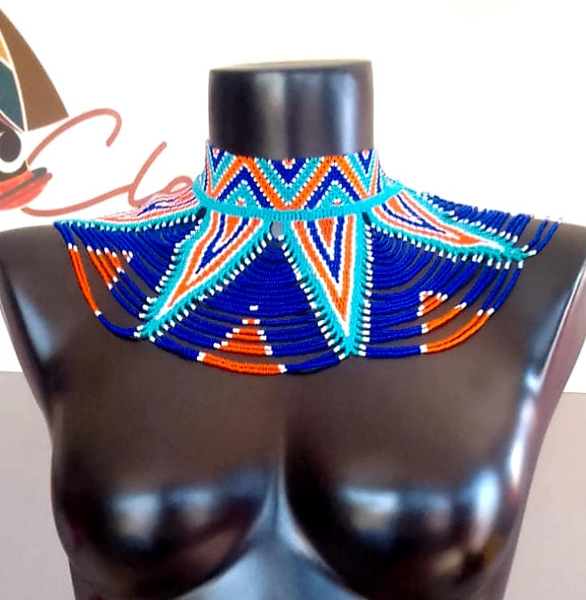 Peacock Neckpiece Medium