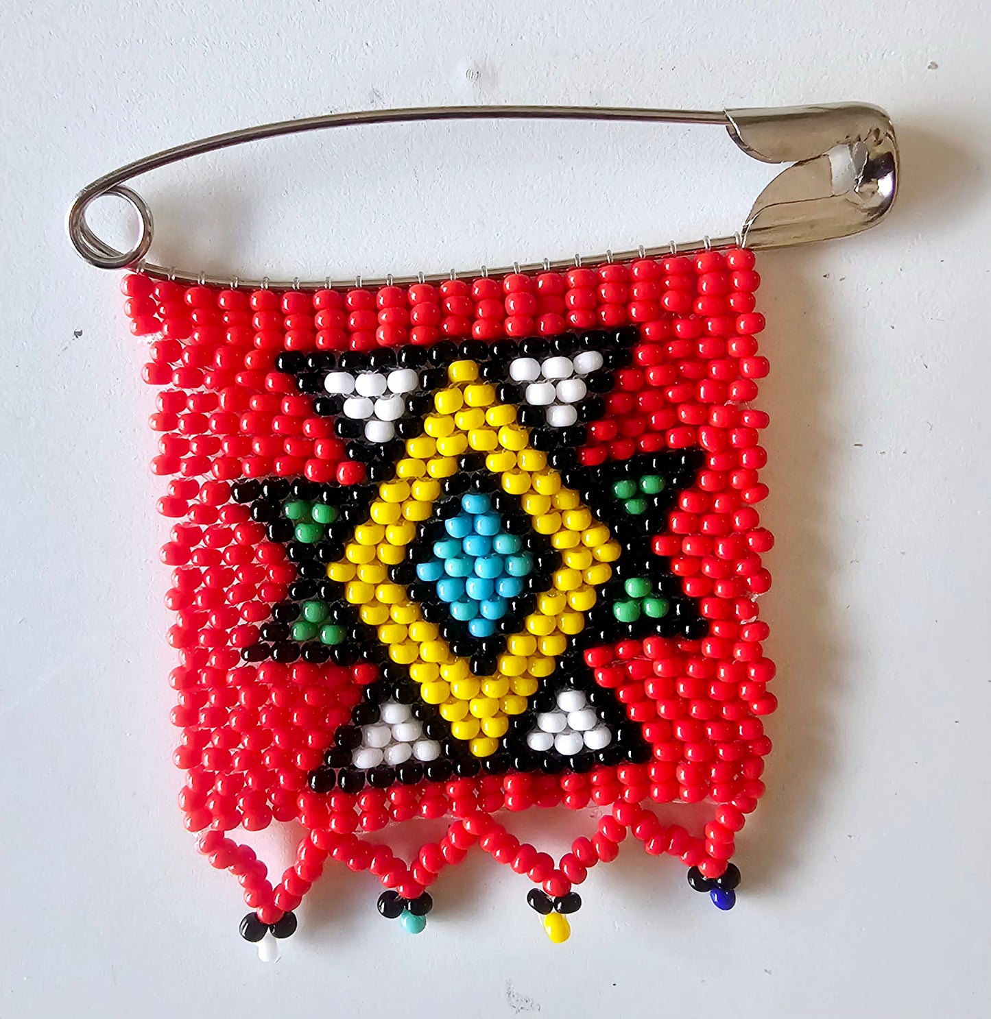 Beaded Safety pins