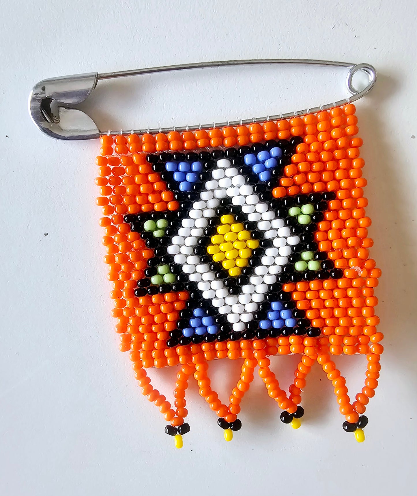 Beaded Safety pins