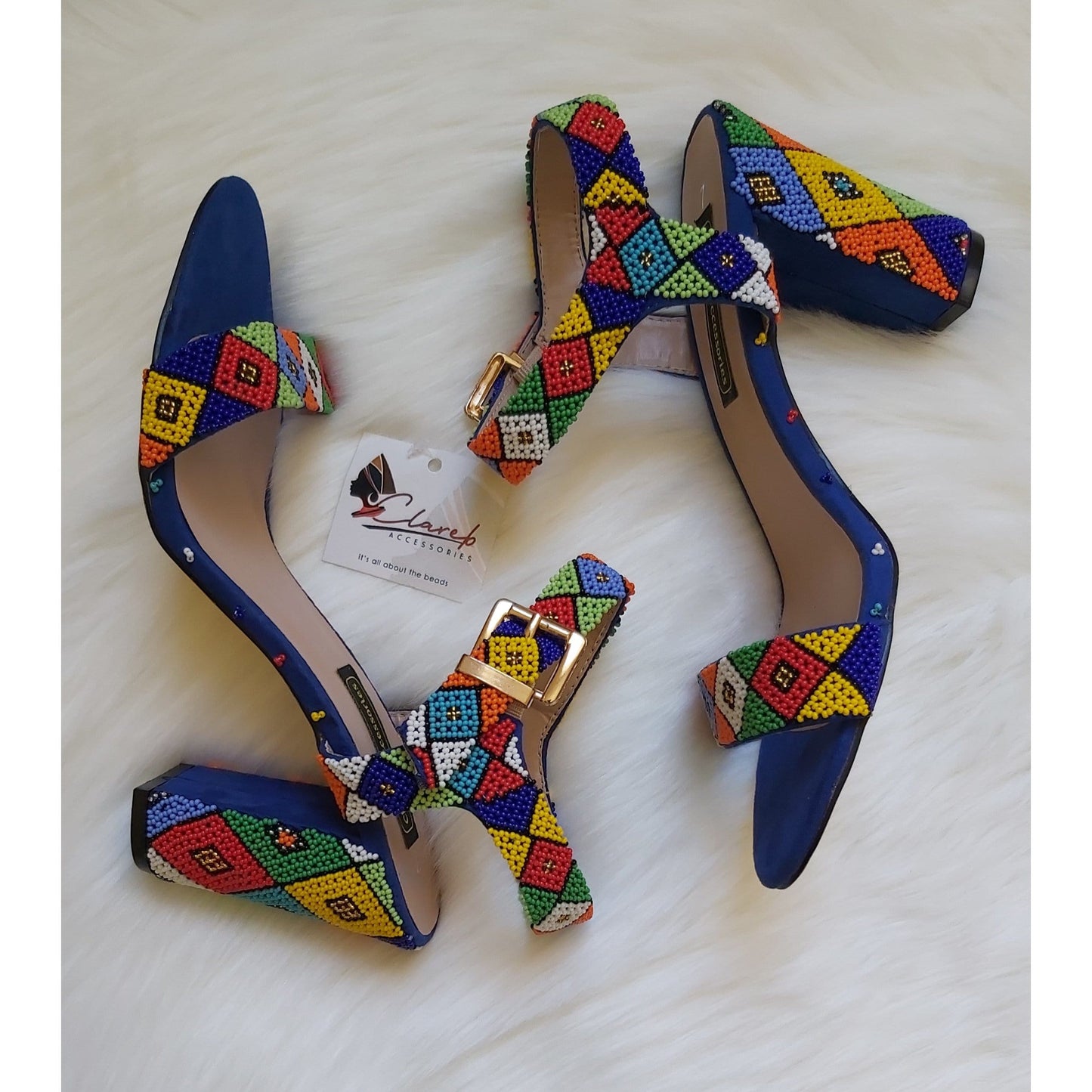 Beaded Shoe Heels
