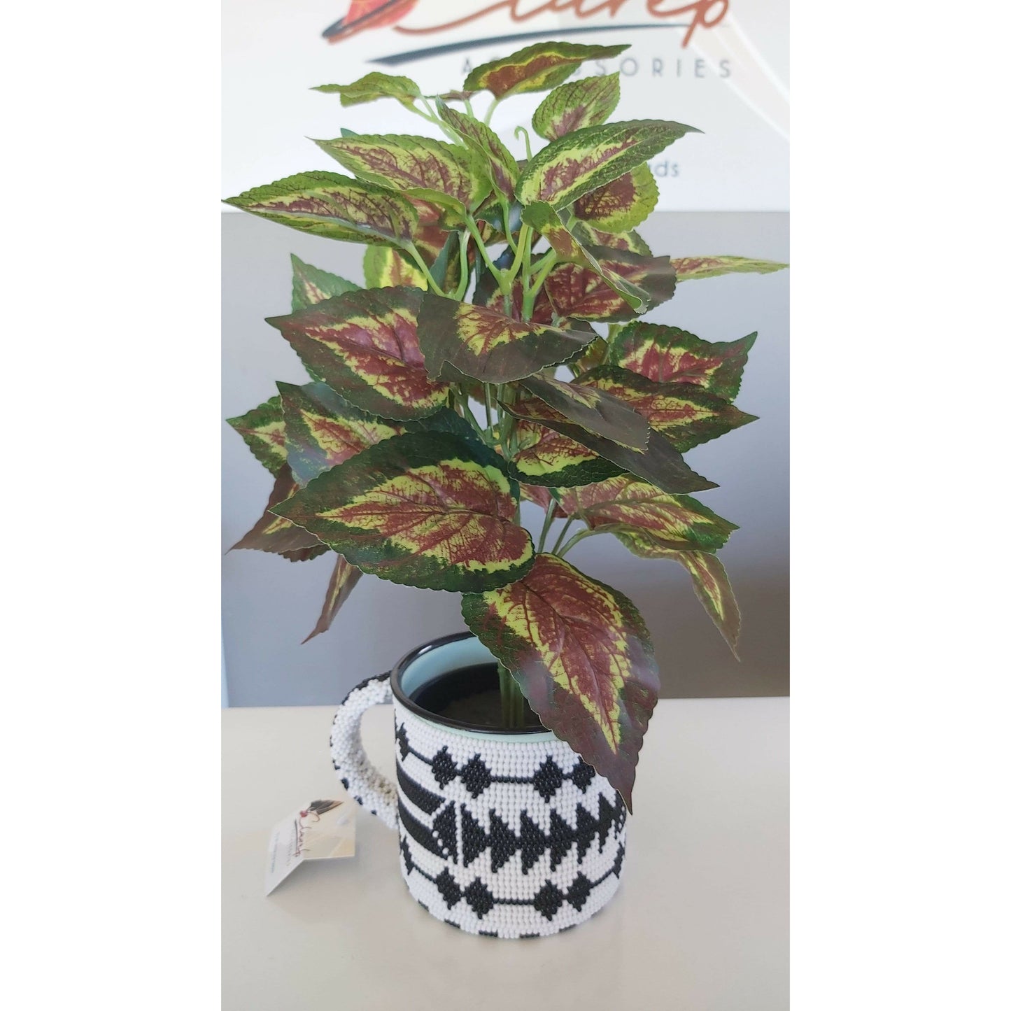 Beaded Enamel Mugs Large