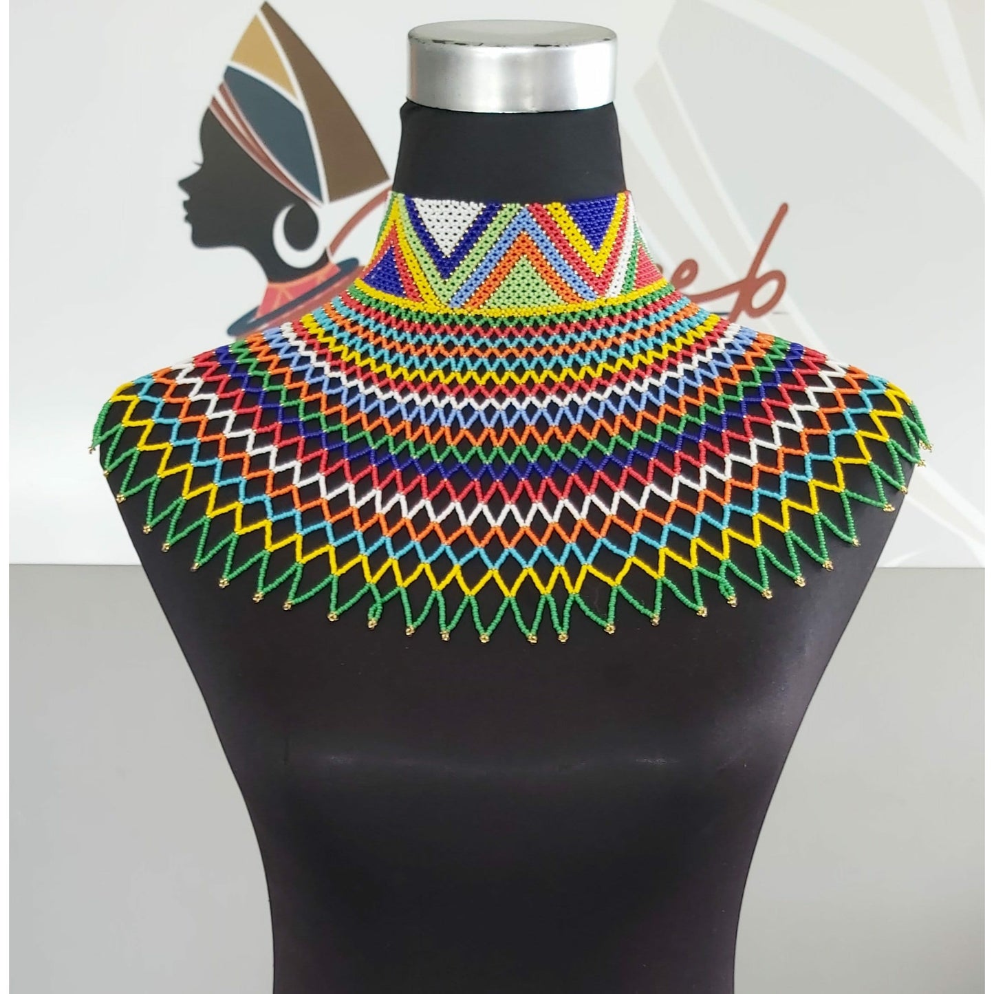Webneckpiece with High collar