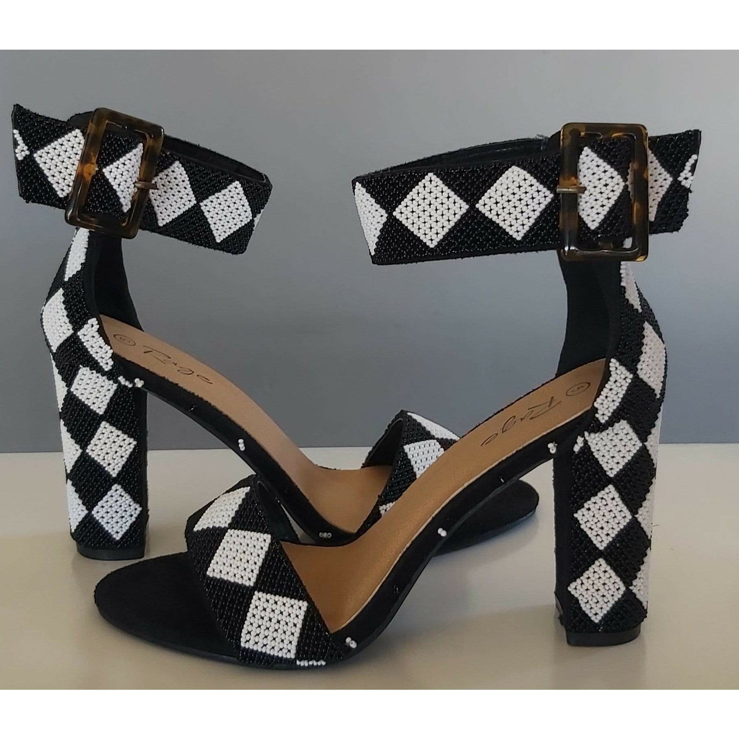 Beaded Shoe Heels