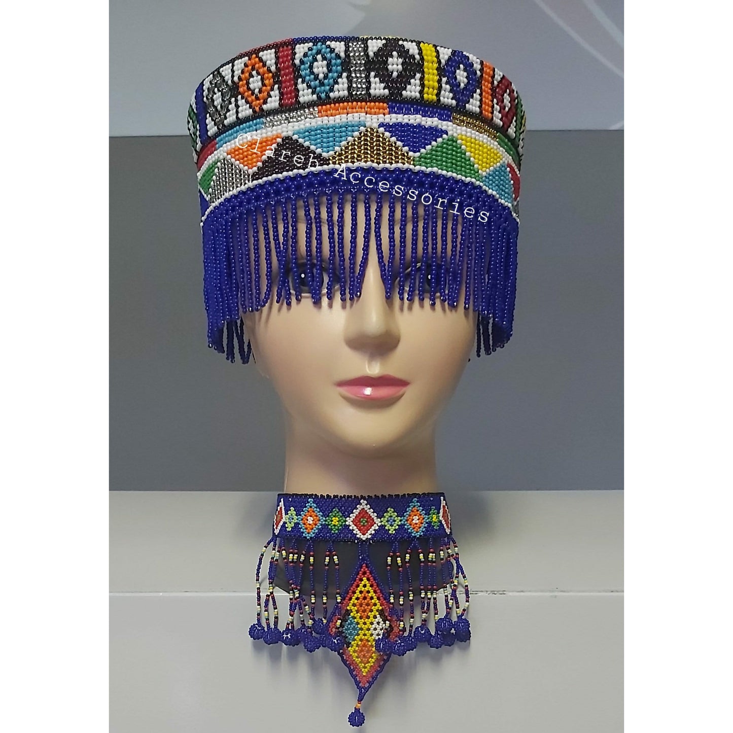 Beaded Crown Hat