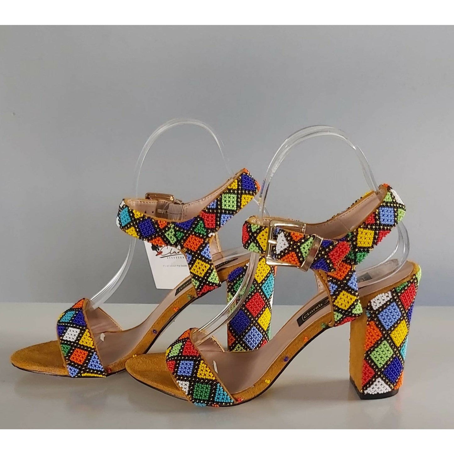 Beaded Shoe Heels
