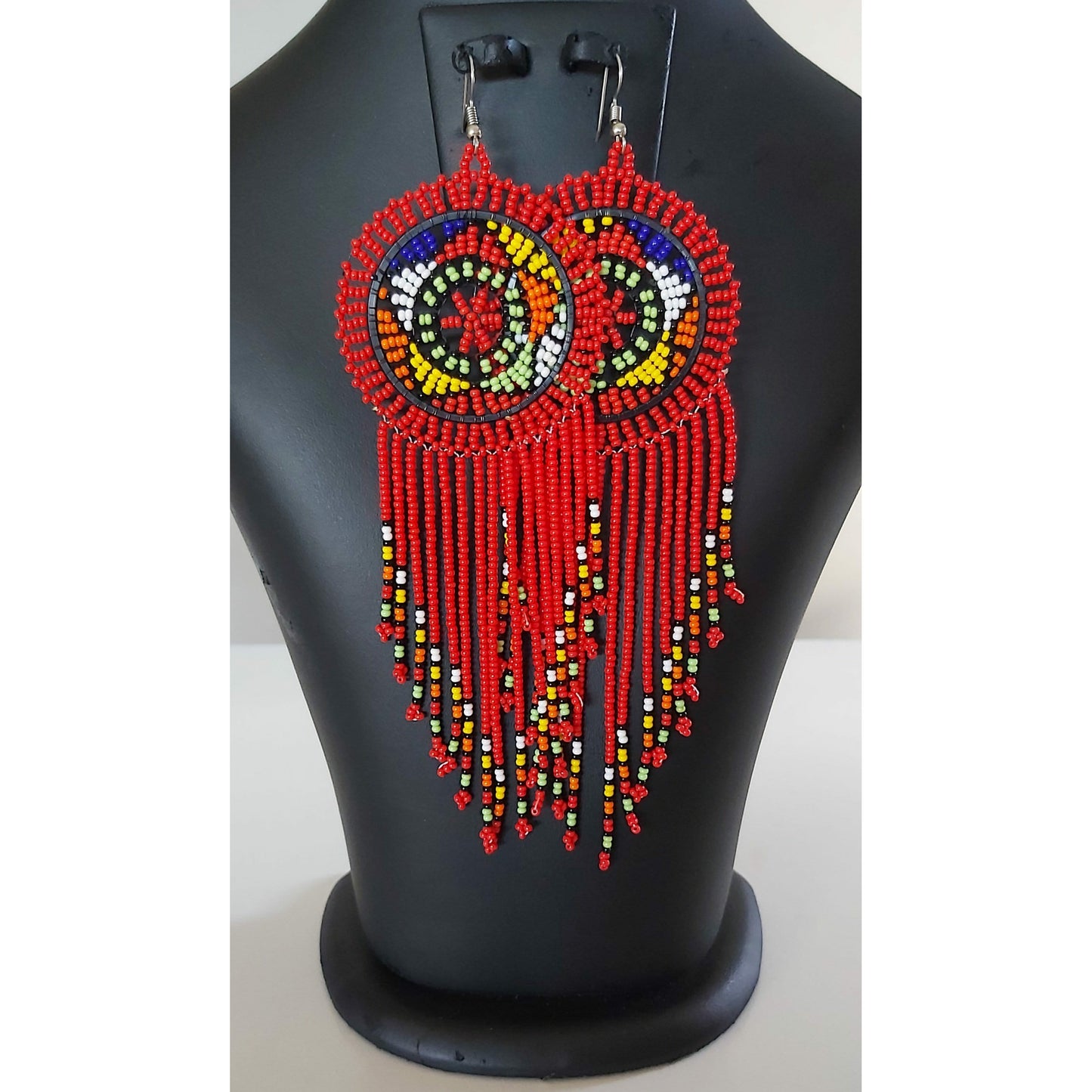 Zulu Circle Tassel Earrings