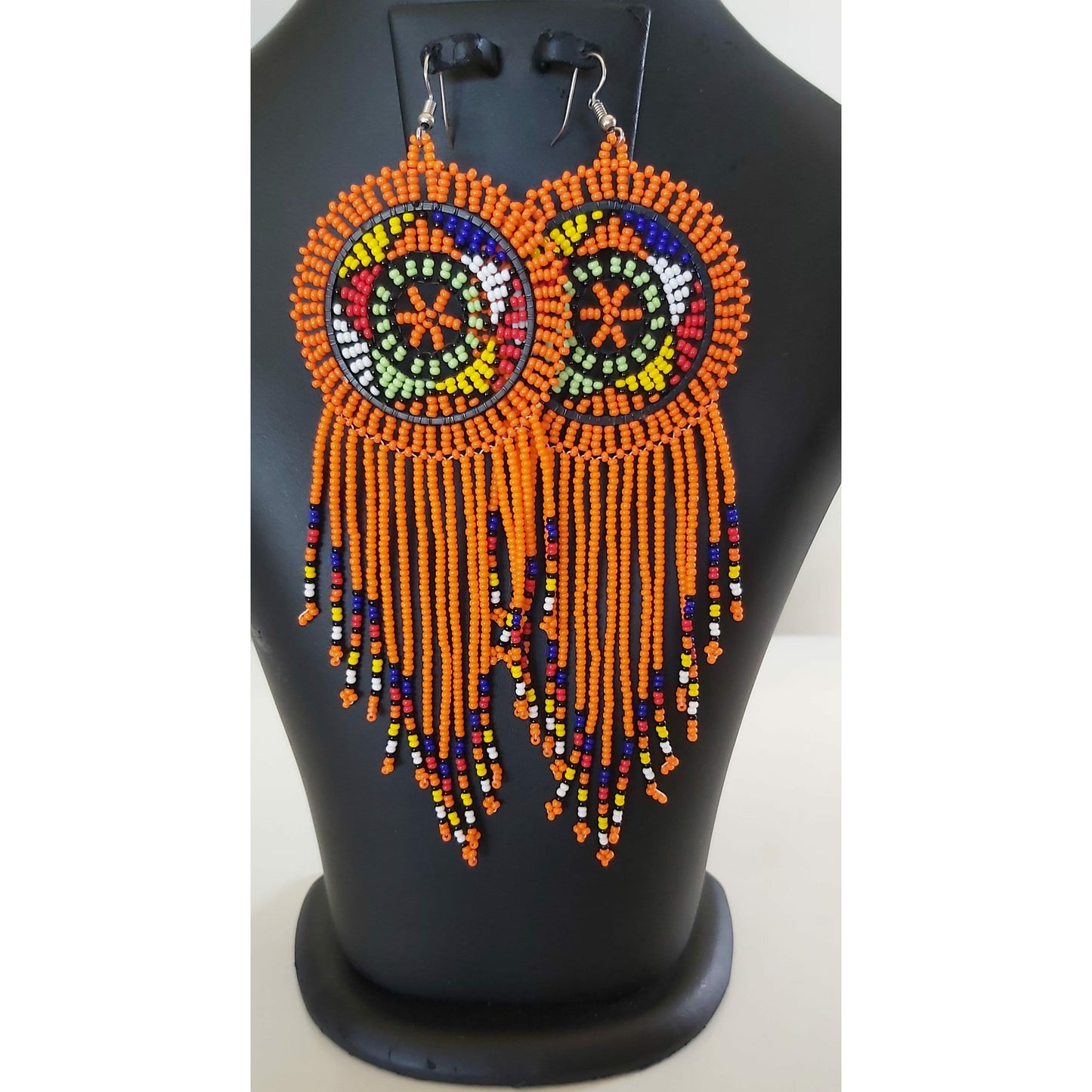 Zulu Circle Tassel Earrings