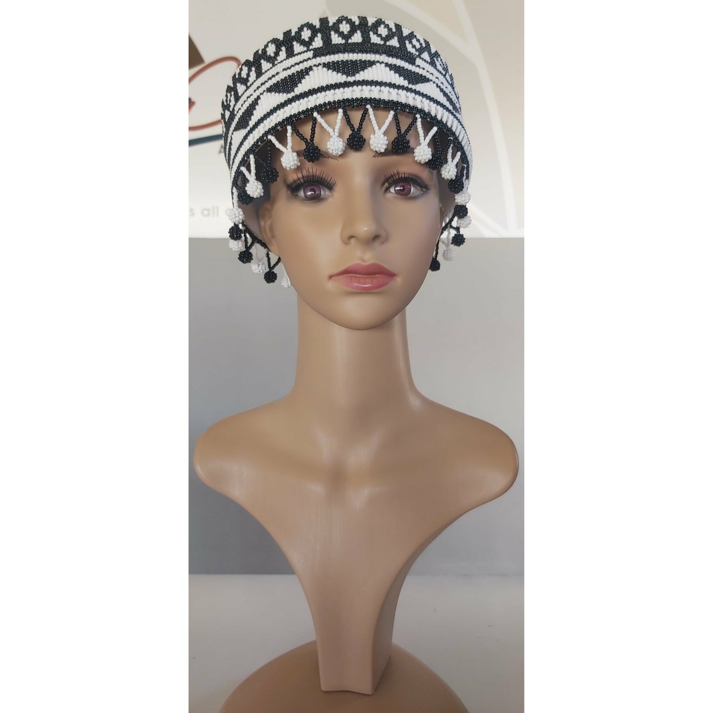 Beaded Crown Hat