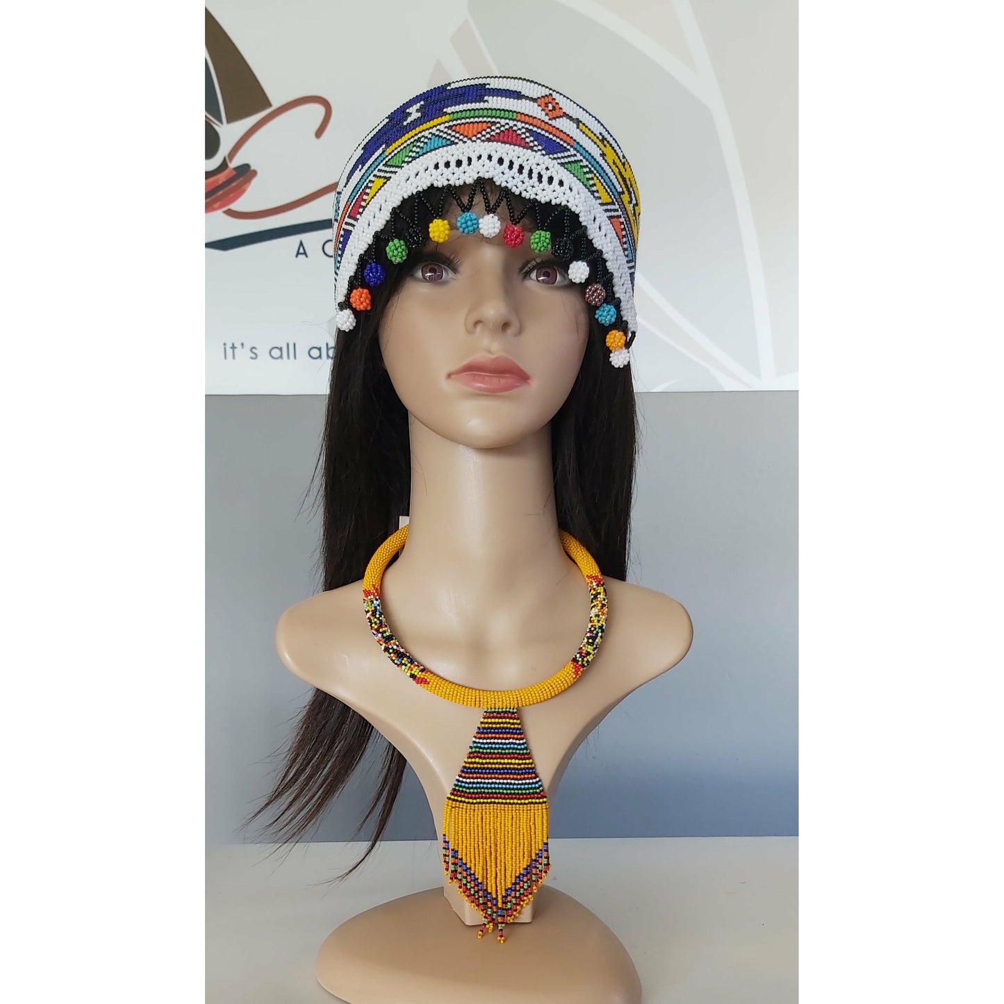 Beaded Crown Hat