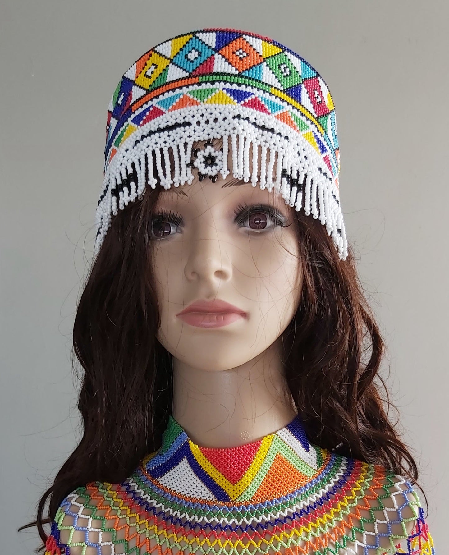 Beaded Crown Hat