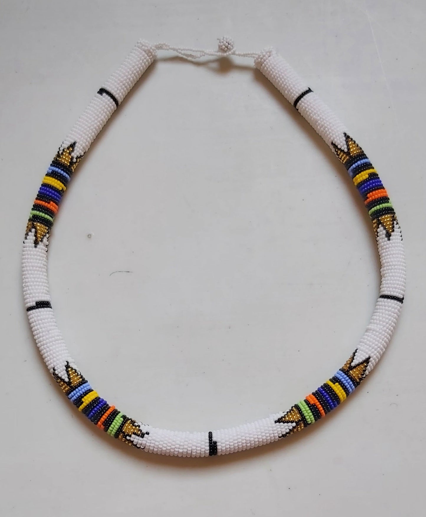 Zulu Beaded Thick Necklace