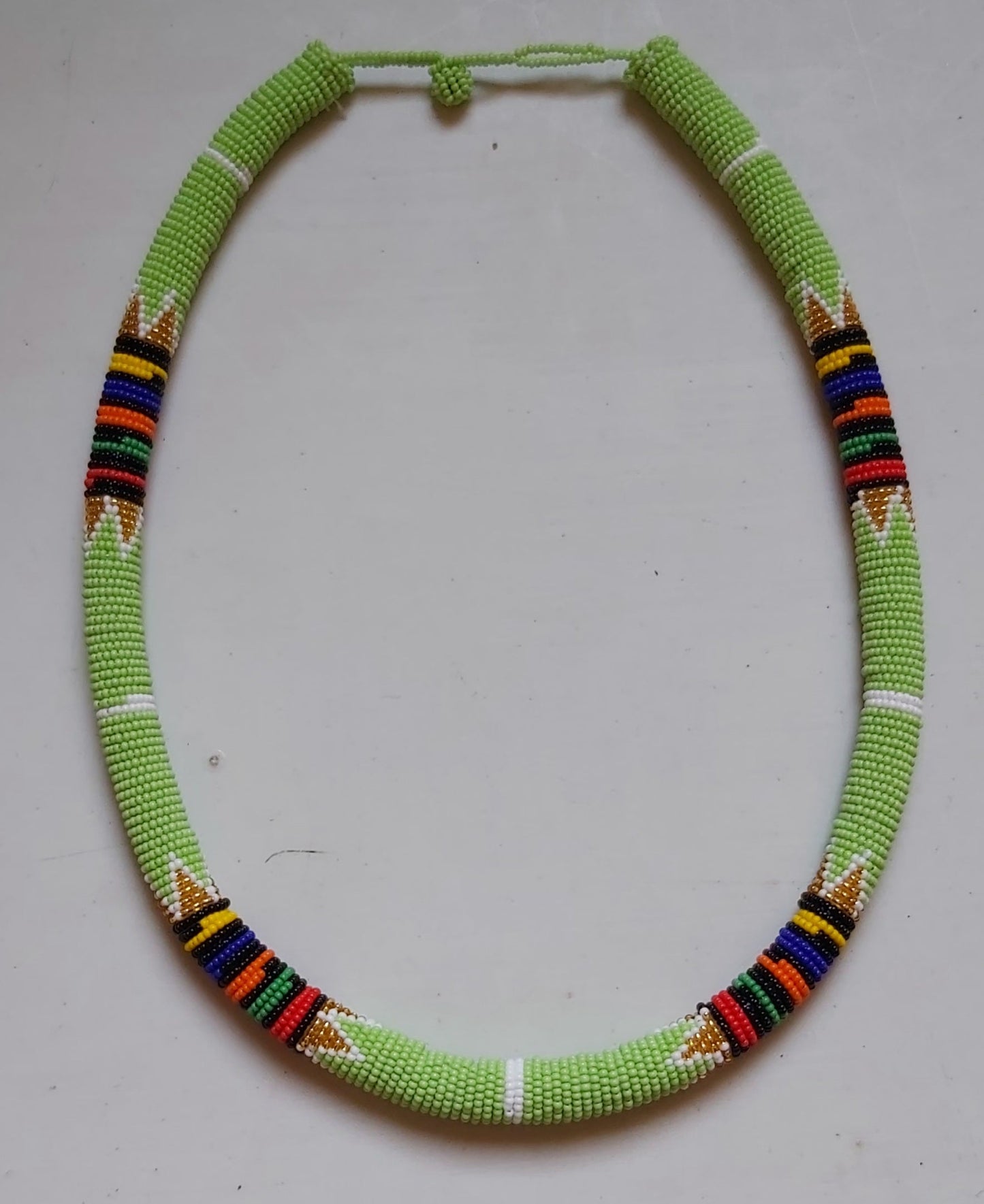 Zulu Beaded Thick Necklace