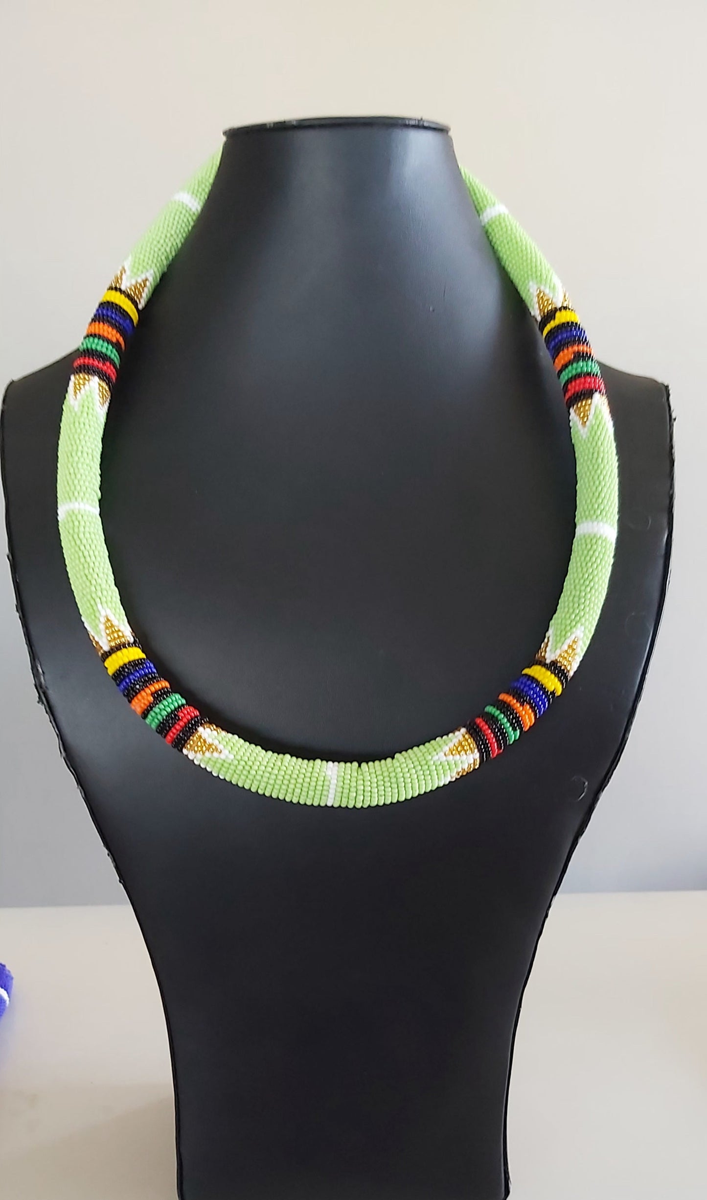 Zulu Beaded Thick Necklace