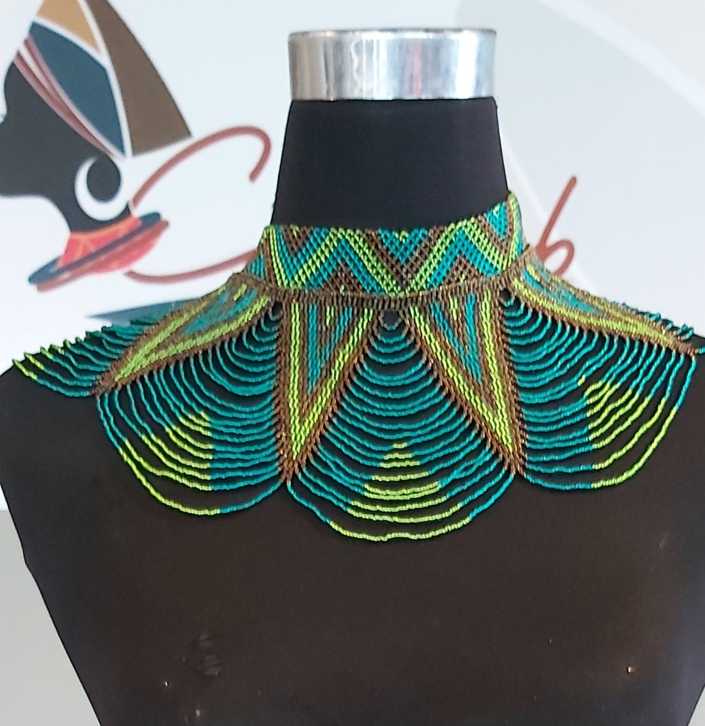 Peacock Neckpiece Medium