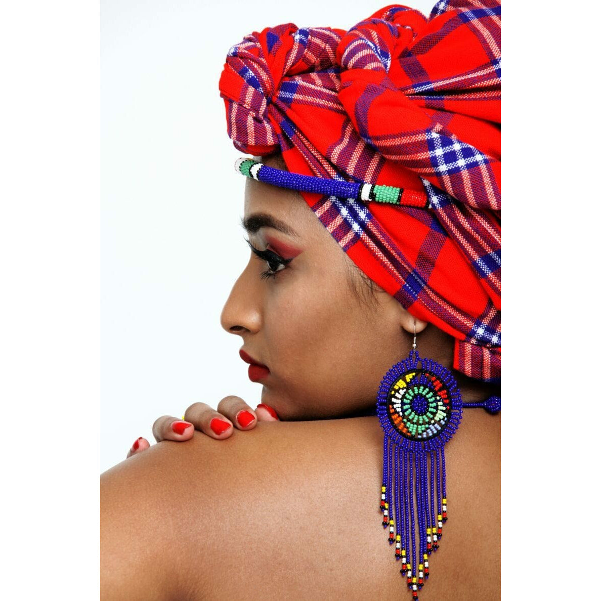 Zulu Circle Tassel Earrings