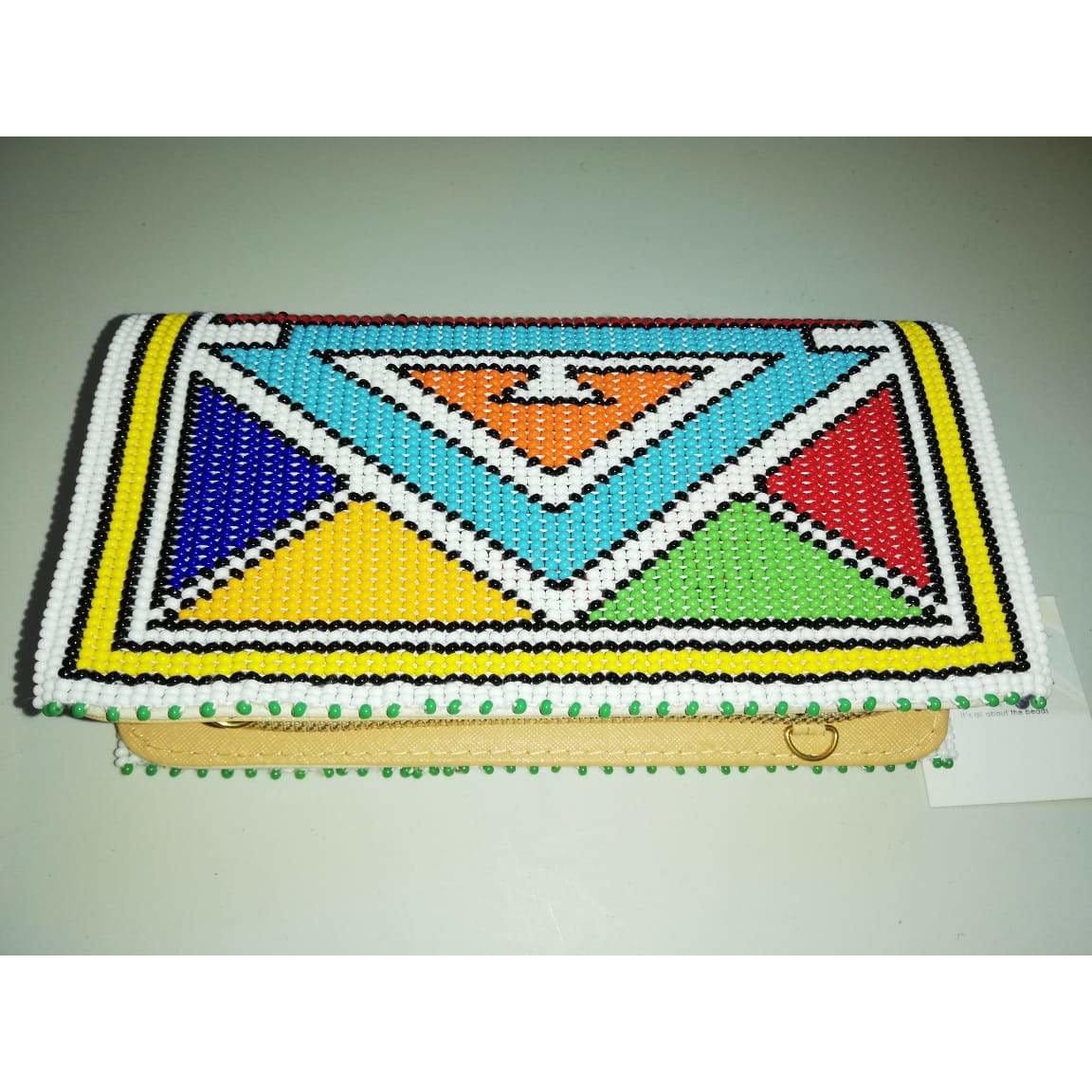 Beaded Wallet (Ndebele pattern)