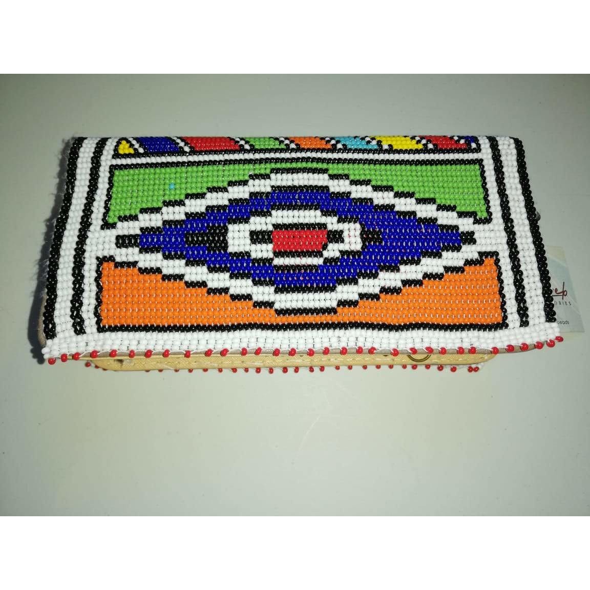 Beaded Wallet (Ndebele pattern)