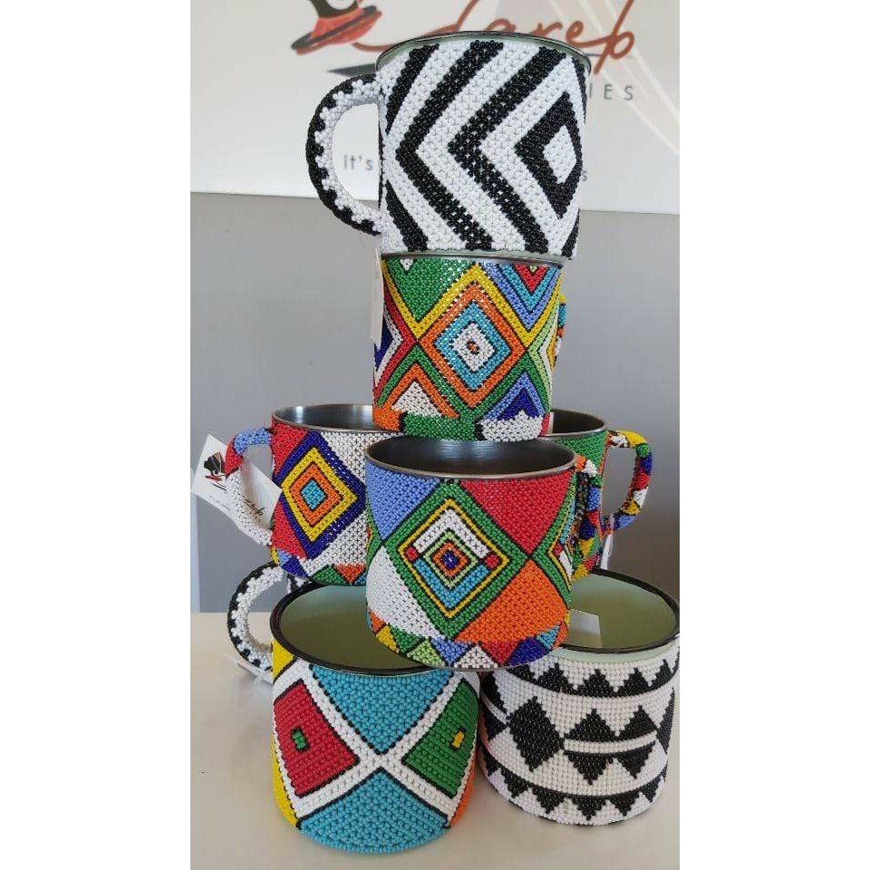 Beaded Enamel Mugs Large