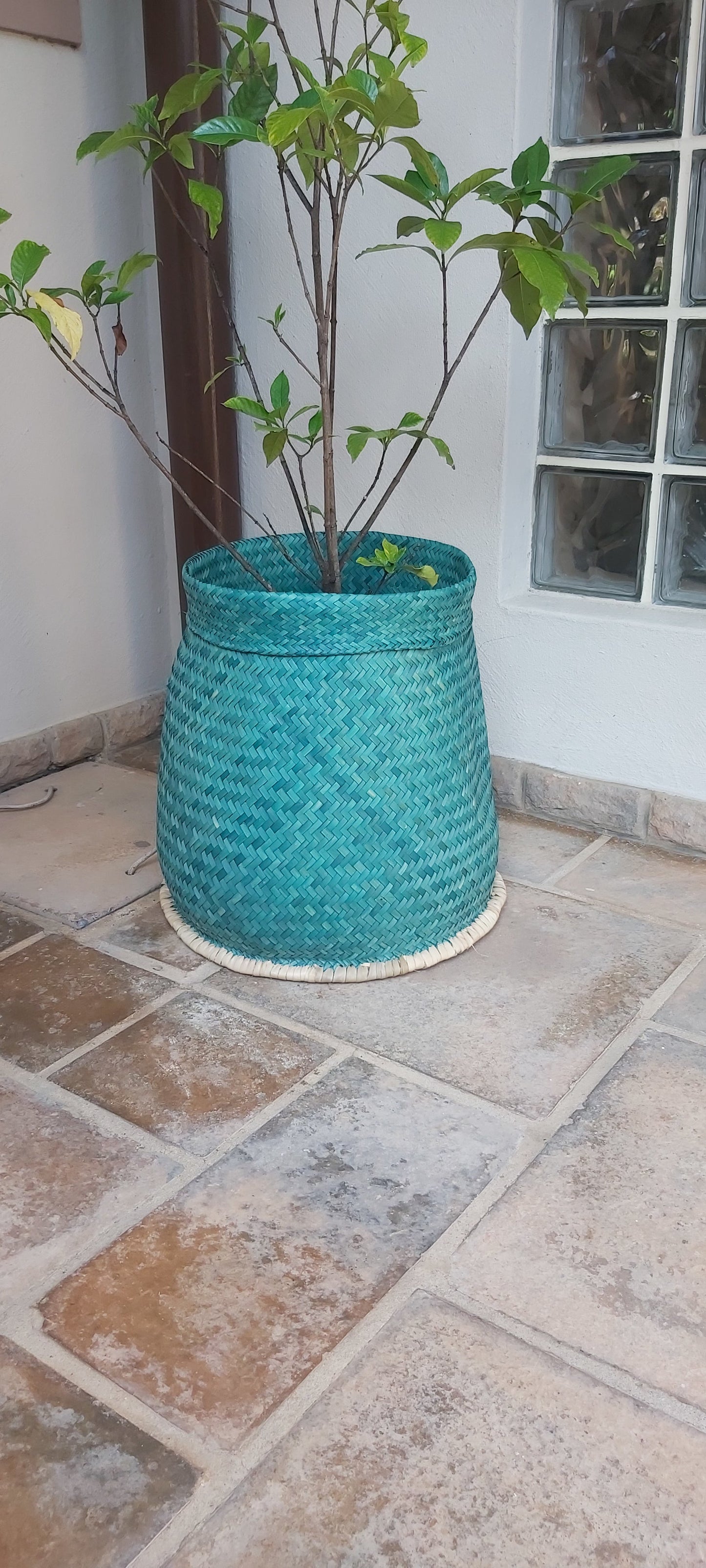 Woven Basket Storage/ Planter