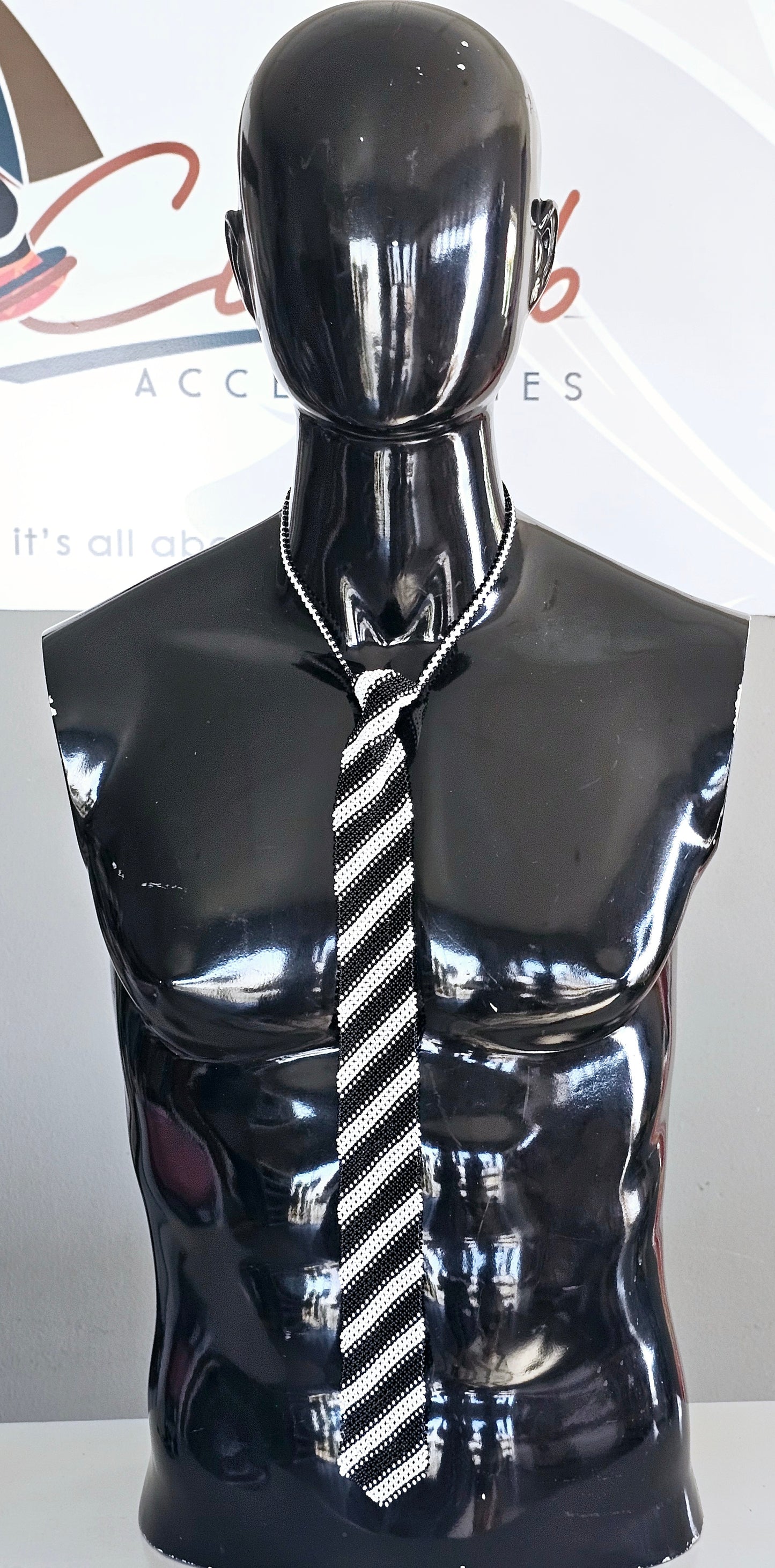 Men's Beaded Tie