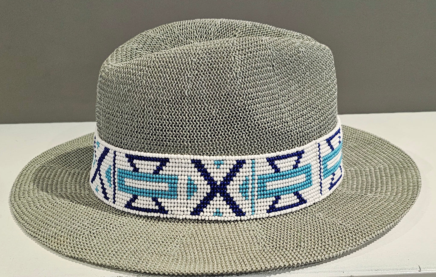 Beaded Straw Hat