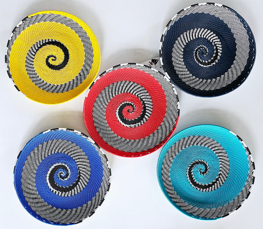 Telephone Wire Round Trays 21.5cm