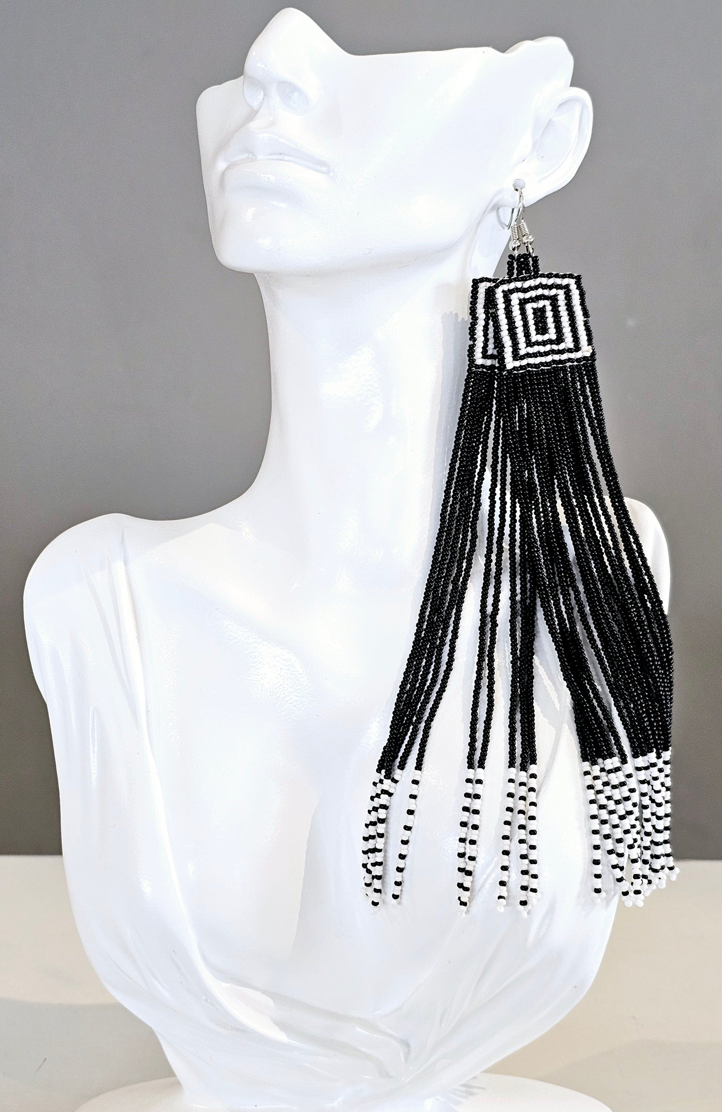 Square Tassel Earrings