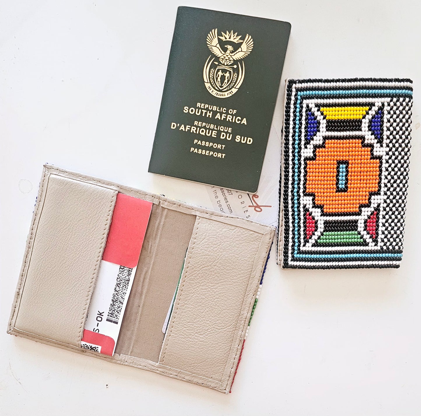 Beaded Passport Cover