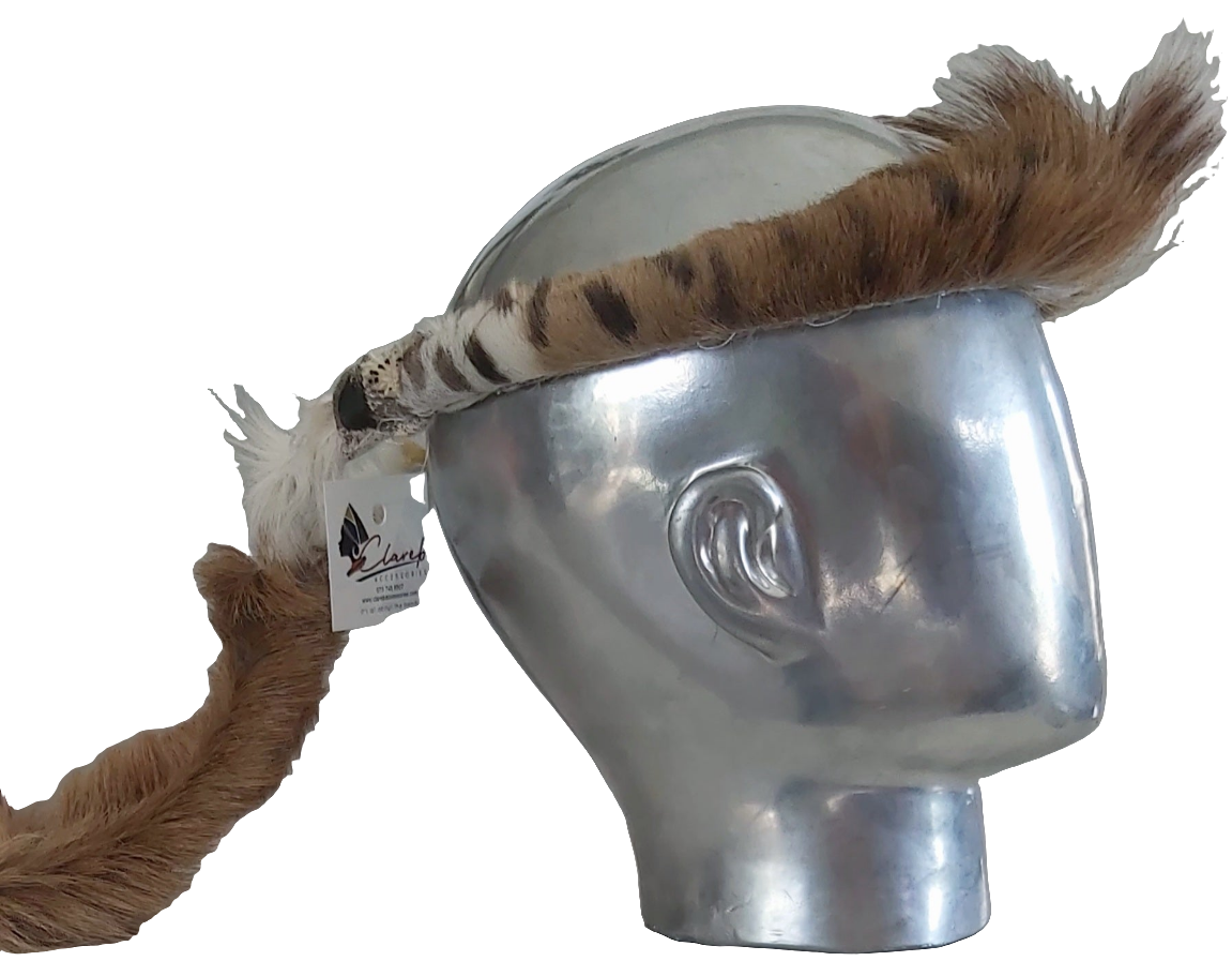 Umqhele Zulu Headgear with 2  Tales