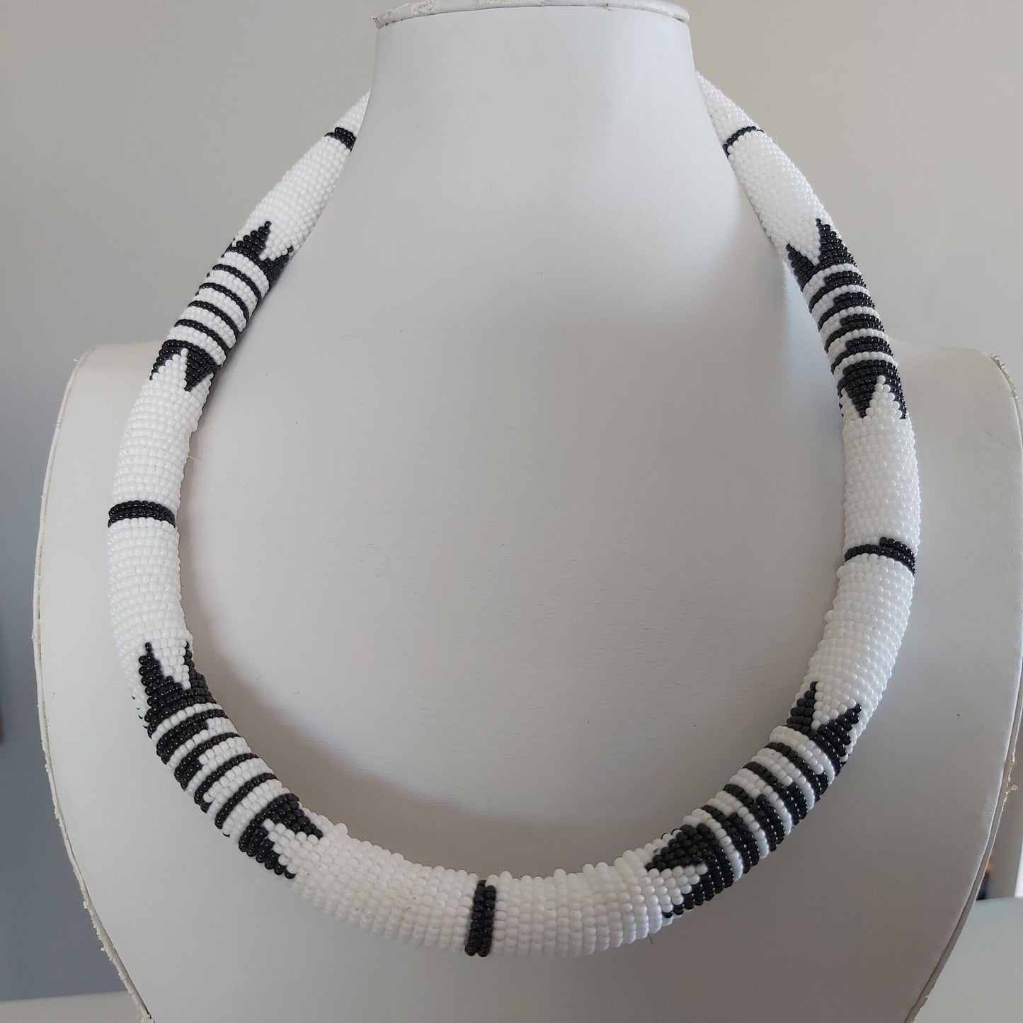 Zulu Beaded Thick Necklace