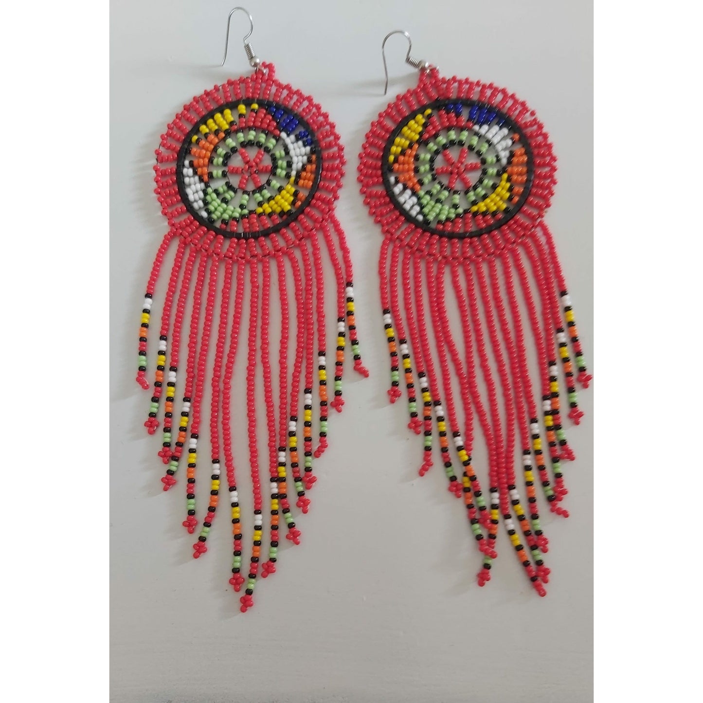 Zulu Circle Tassel Earrings