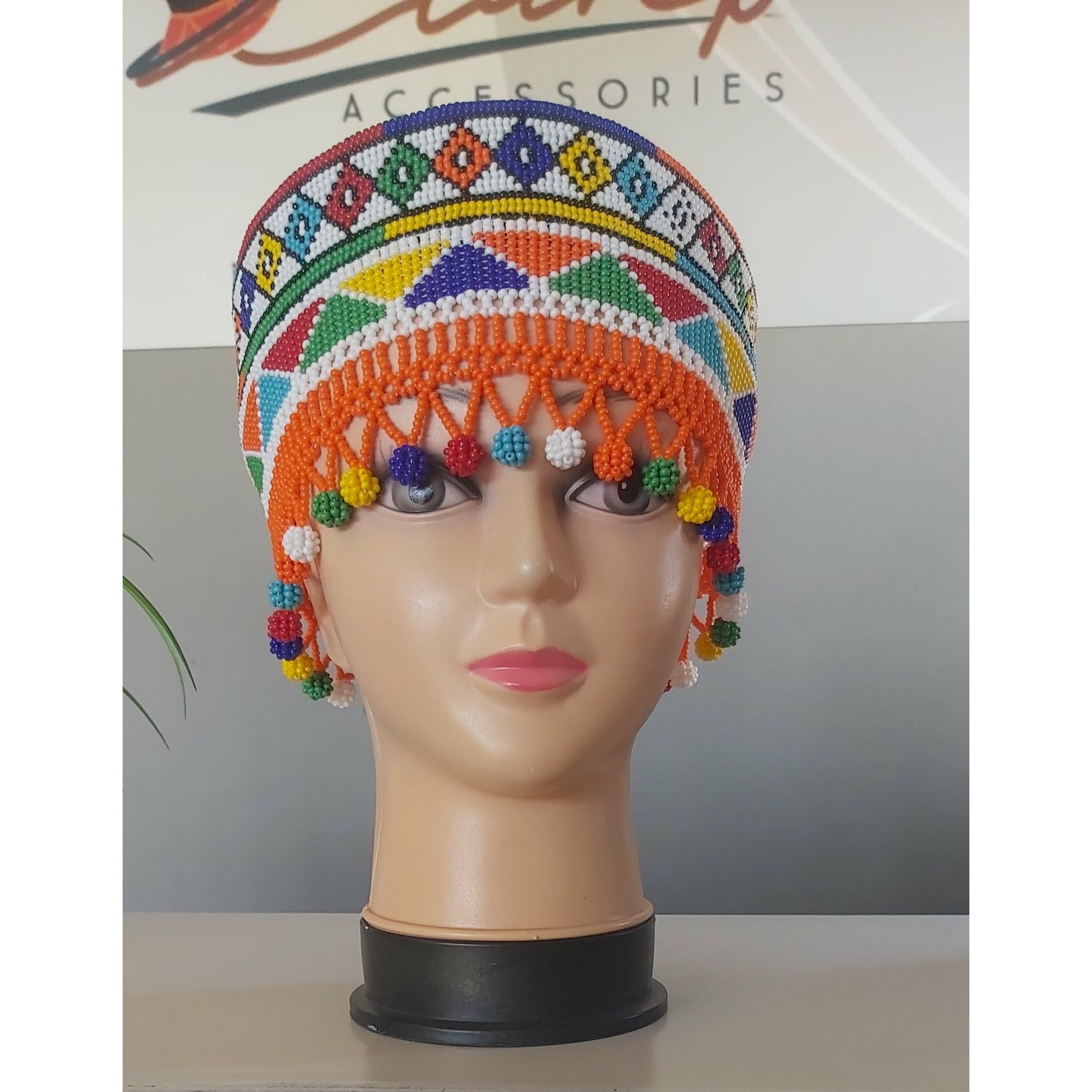 Beaded Crown Hat – Clareb Accessories