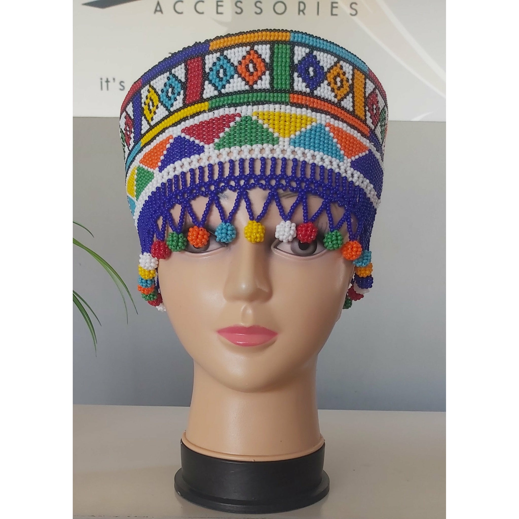 Beaded Crown Hat – Clareb Accessories