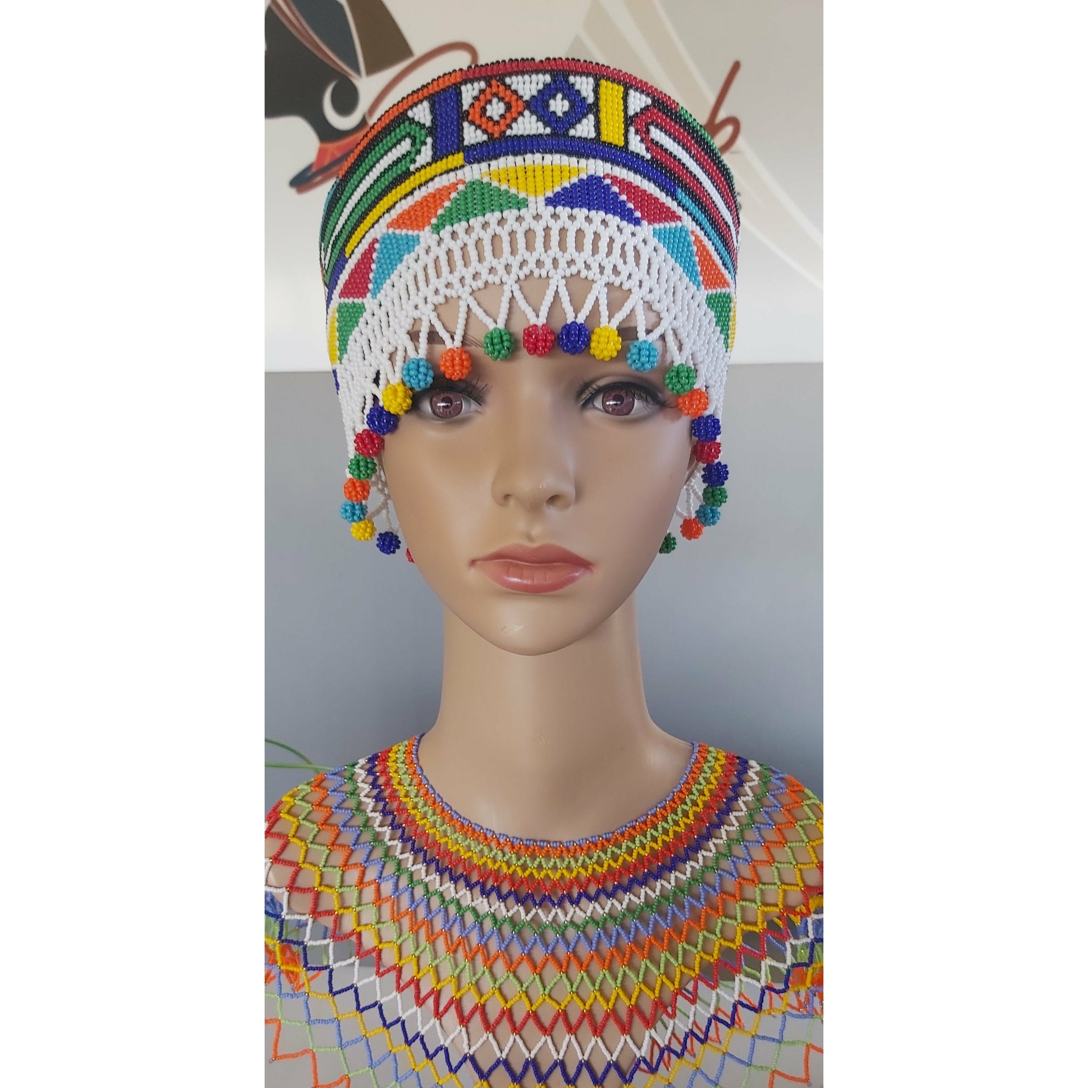 Beaded Crown Hat – Clareb Accessories