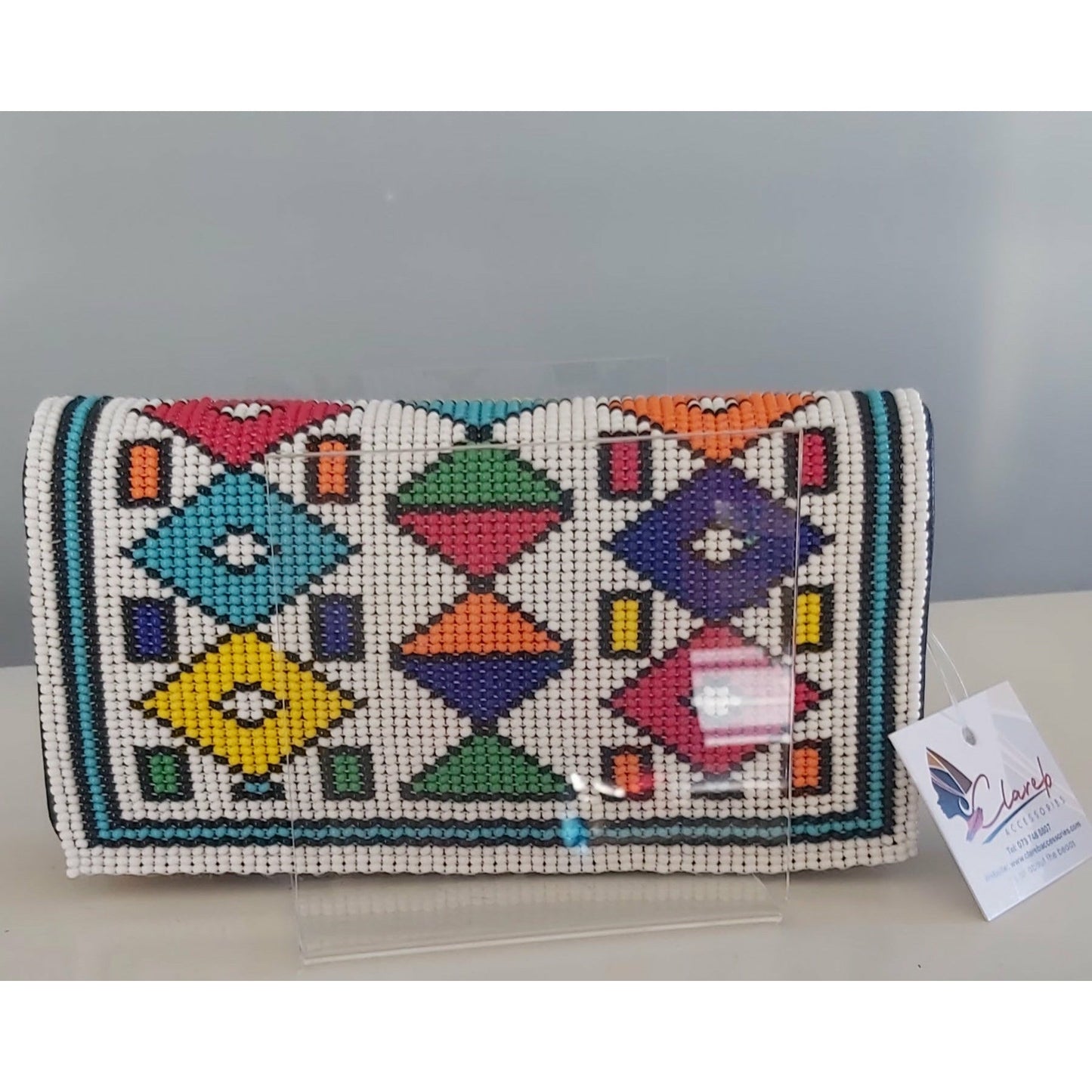 Beaded Wallet (Ndebele pattern)